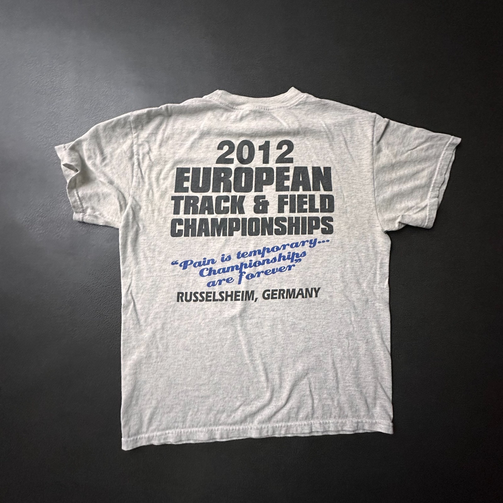 European Track & Field Championships T Shirt Adult Medium Gray Y2k Germany gallery