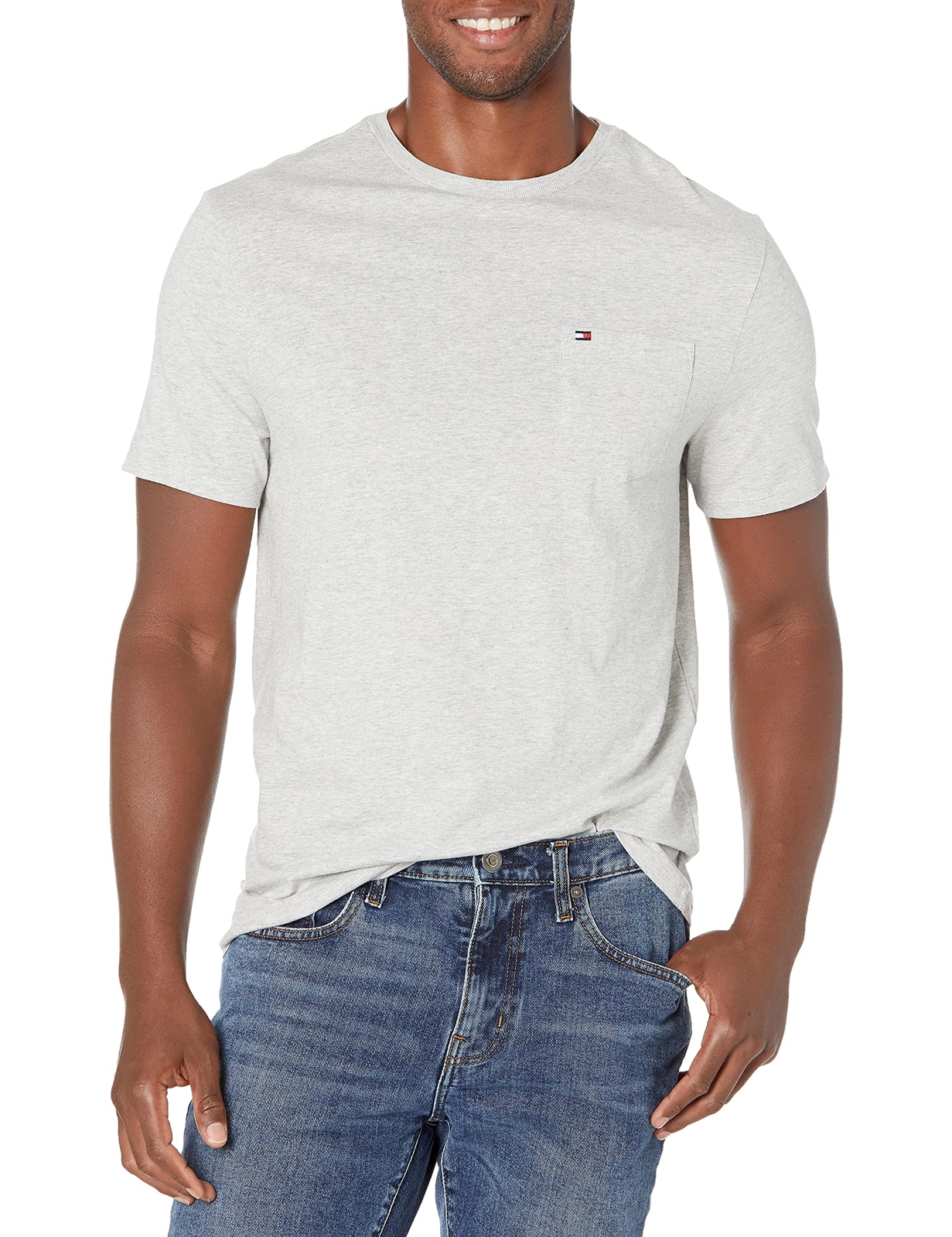 Tommy Hilfiger mens Tommy Hilfiger Men's Short Sleeve Crewneck With Pocket T gallery