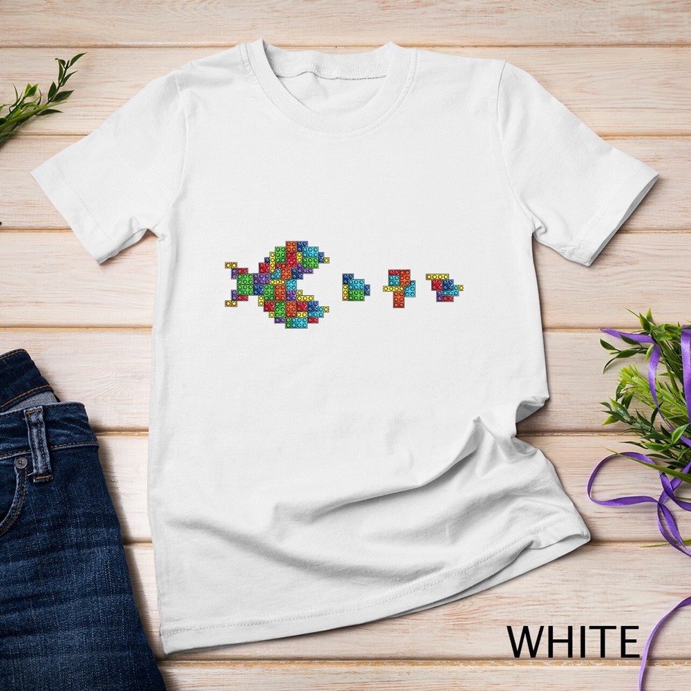 Fish Master Builder Kids Building Blocks Bricks Toys Gift Unisex T-shirt