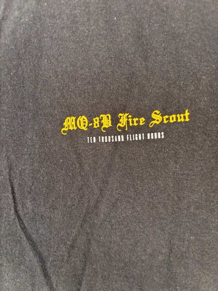 🚁 MQ-8 Fire Scout Tee Gildan Cotton L | Navy UAV Commemorative Shirt 2013 6763
