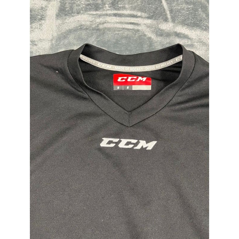 men's black medium CCM long sleeve t-shirt excellent condition gallery