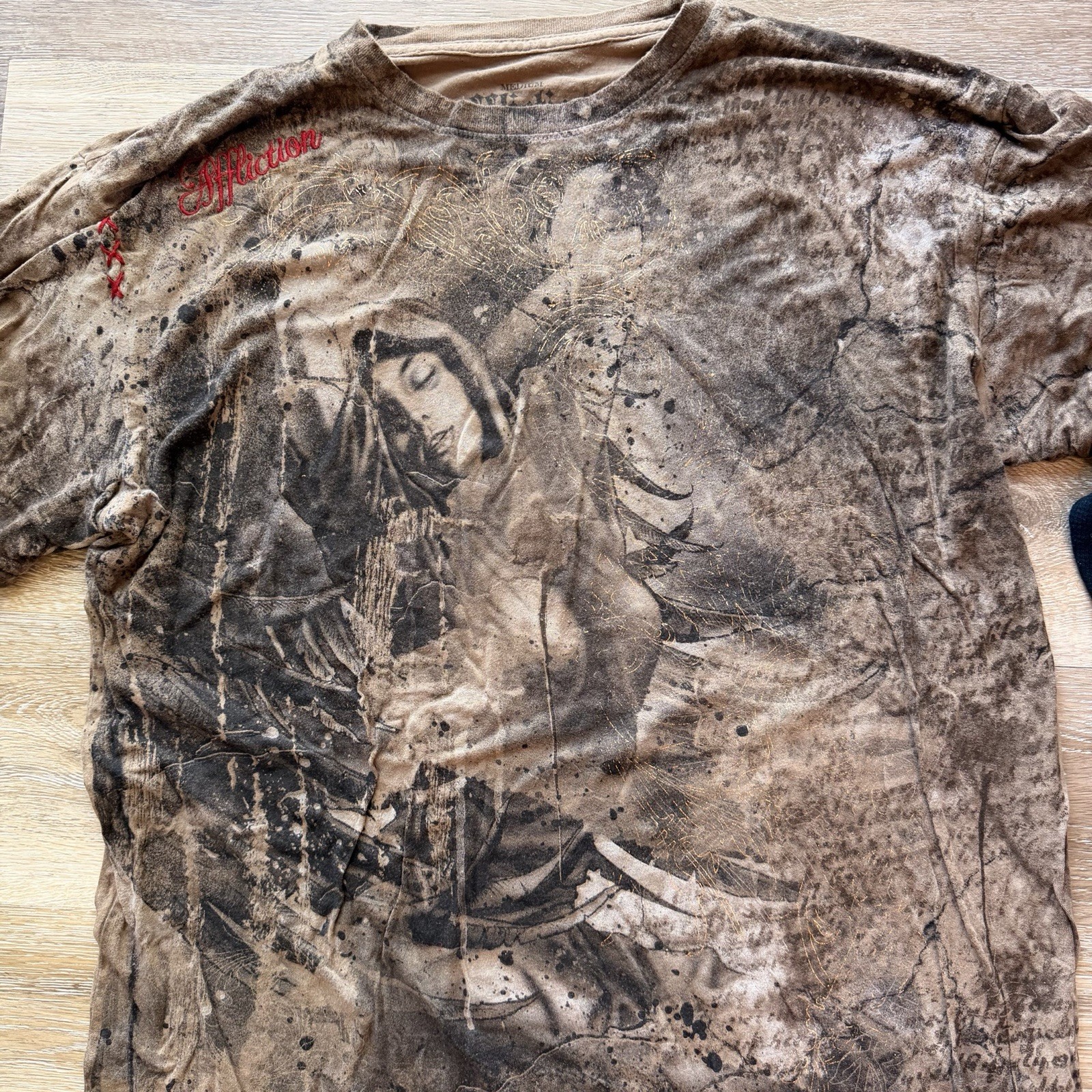 Affliction Bamboo Series Angel AOP Shirt, Size Medium gallery