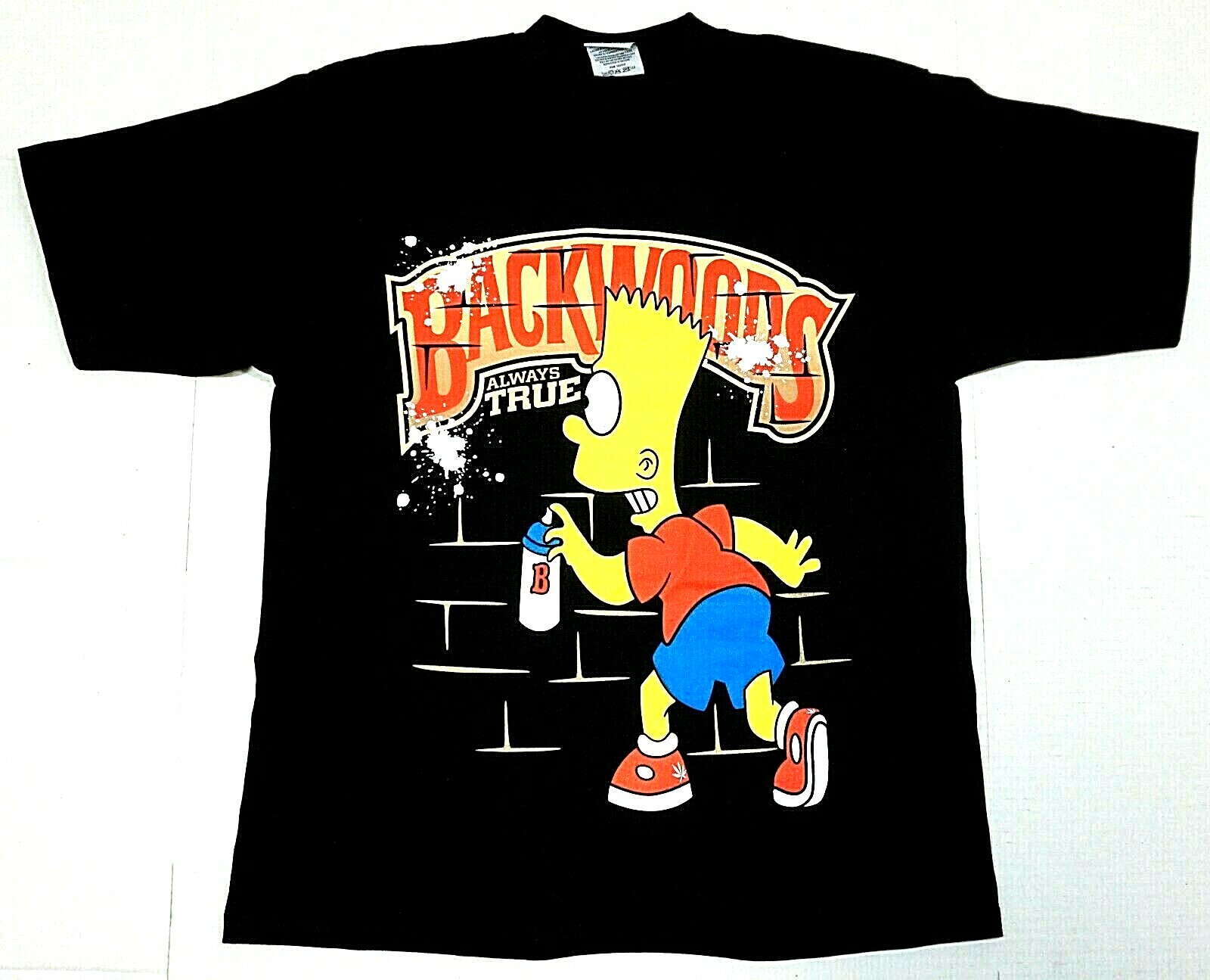 BACKWOODS T-shirt Smoke Weed 420 Cigar Blunt Roll Up Wrap Tee Men’s New