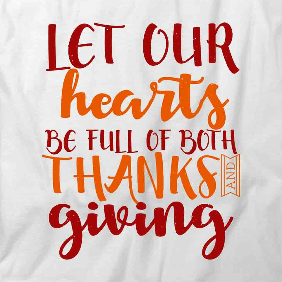 HEARTS FULL OF THANKS & GIVINGTee Short-Sleeved Cotton HOLIDAY CLOTHING S1WS469 gallery