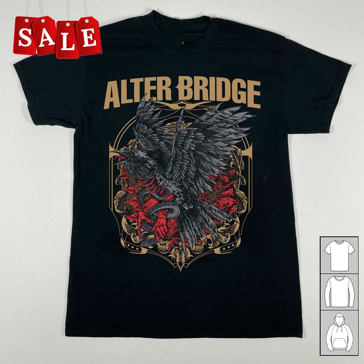 Hot Alter Bridge For Men Women Black S-235XL Tee RM25 gallery