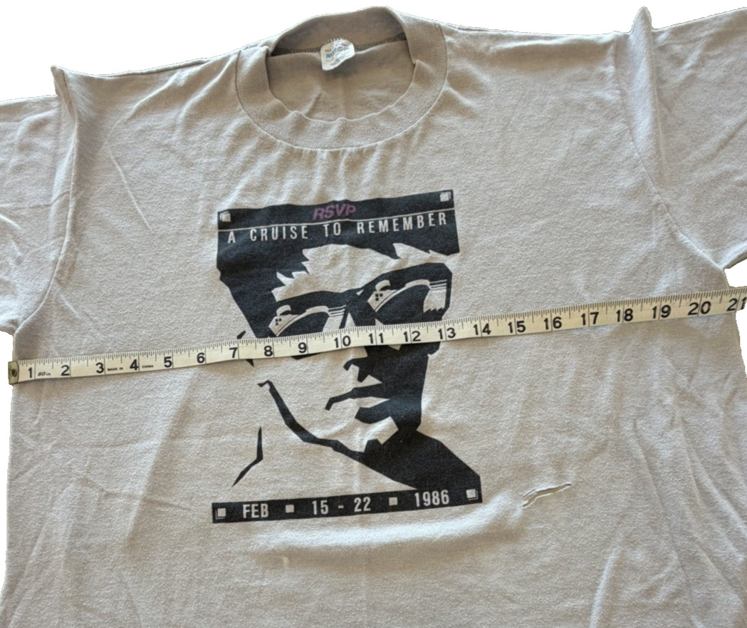 VTG 1986 A Cruise To Remember RSVP T Shirt Single Stitch 80s Graphic Tee USA L gallery