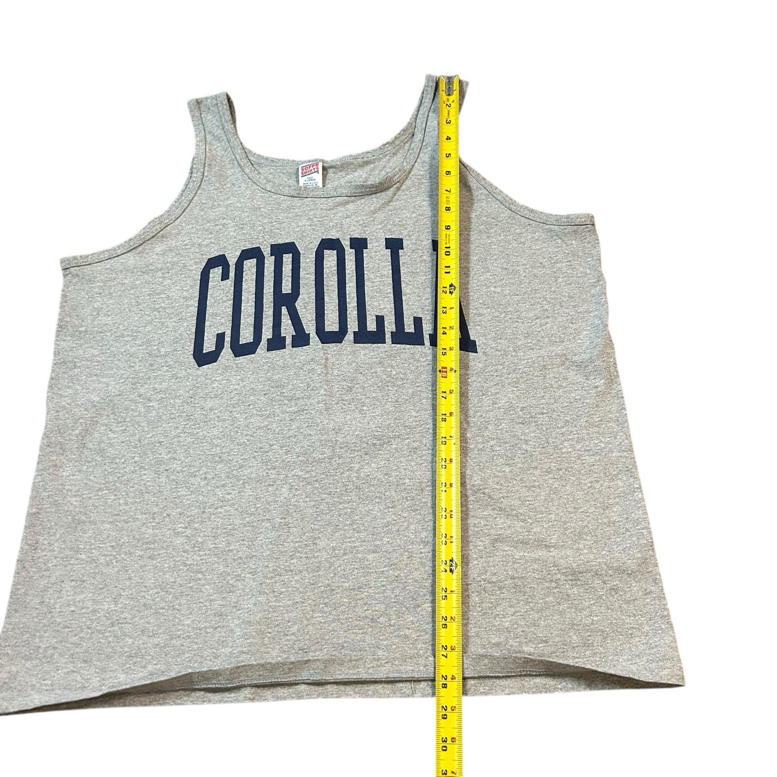 Vintage 90s Corolla North Carolina Surf Sand Sz XL Gray Tank Top T-shirt gallery