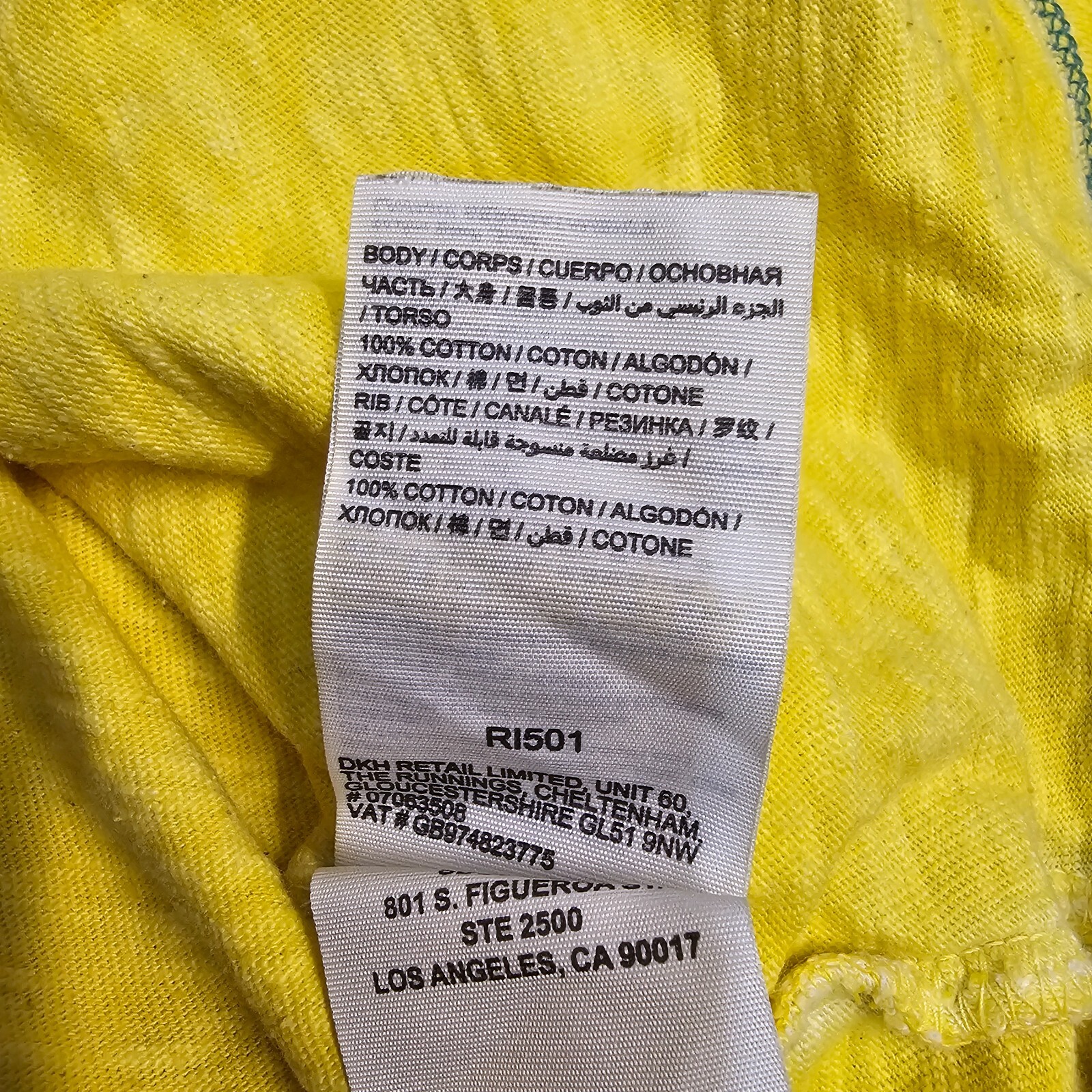 Stains* Superdry Shirt Medium Neon Yellow The Orange Label T-Shirt Mens Roll U9 gallery