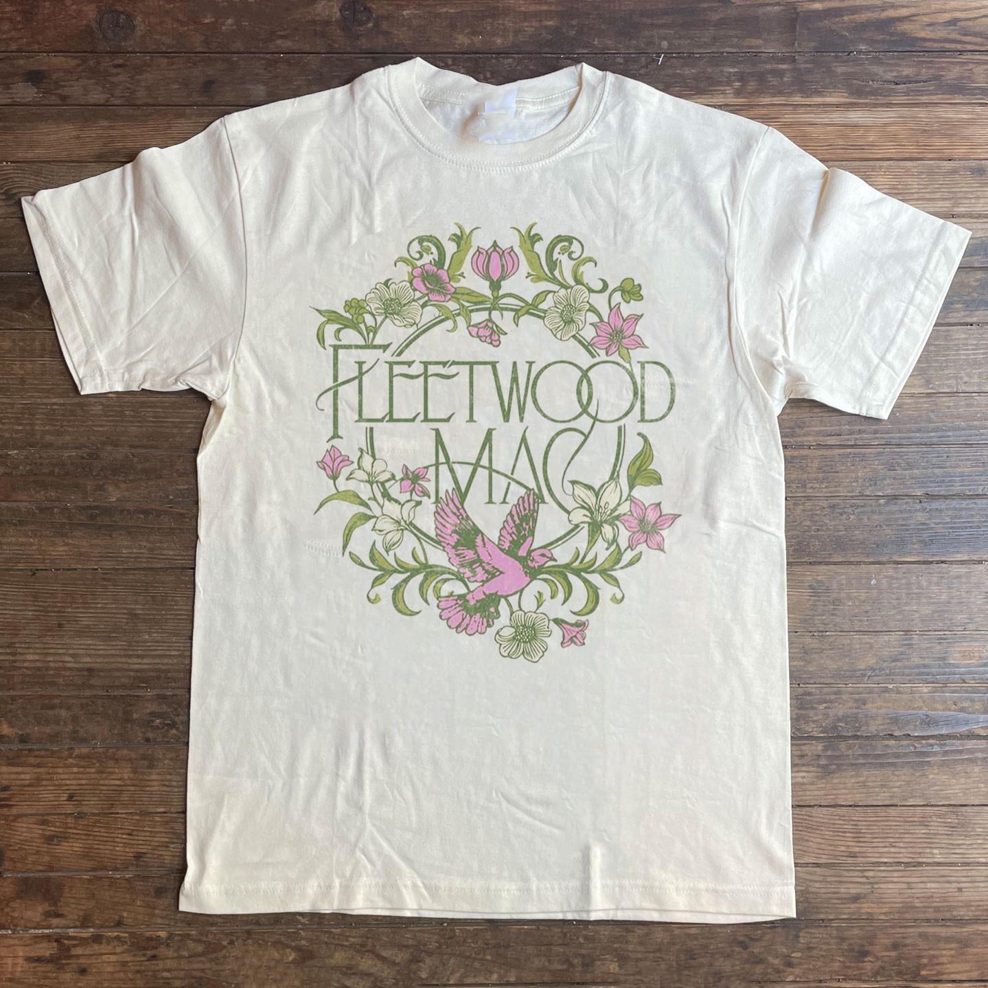 New!! Fleetwood Mac Dove Flowers White Unisex T-shirt Size S-5XL gallery