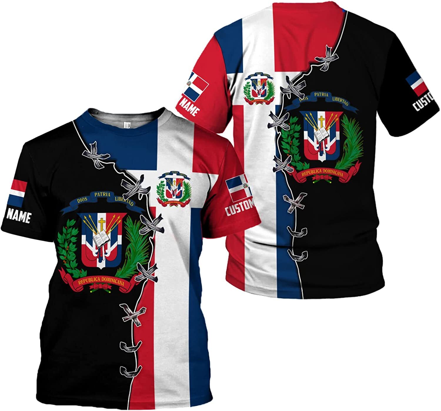 Personalized Dominican Republic Shirts 3D, Republica Dominicana Tshirt, Dominica gallery