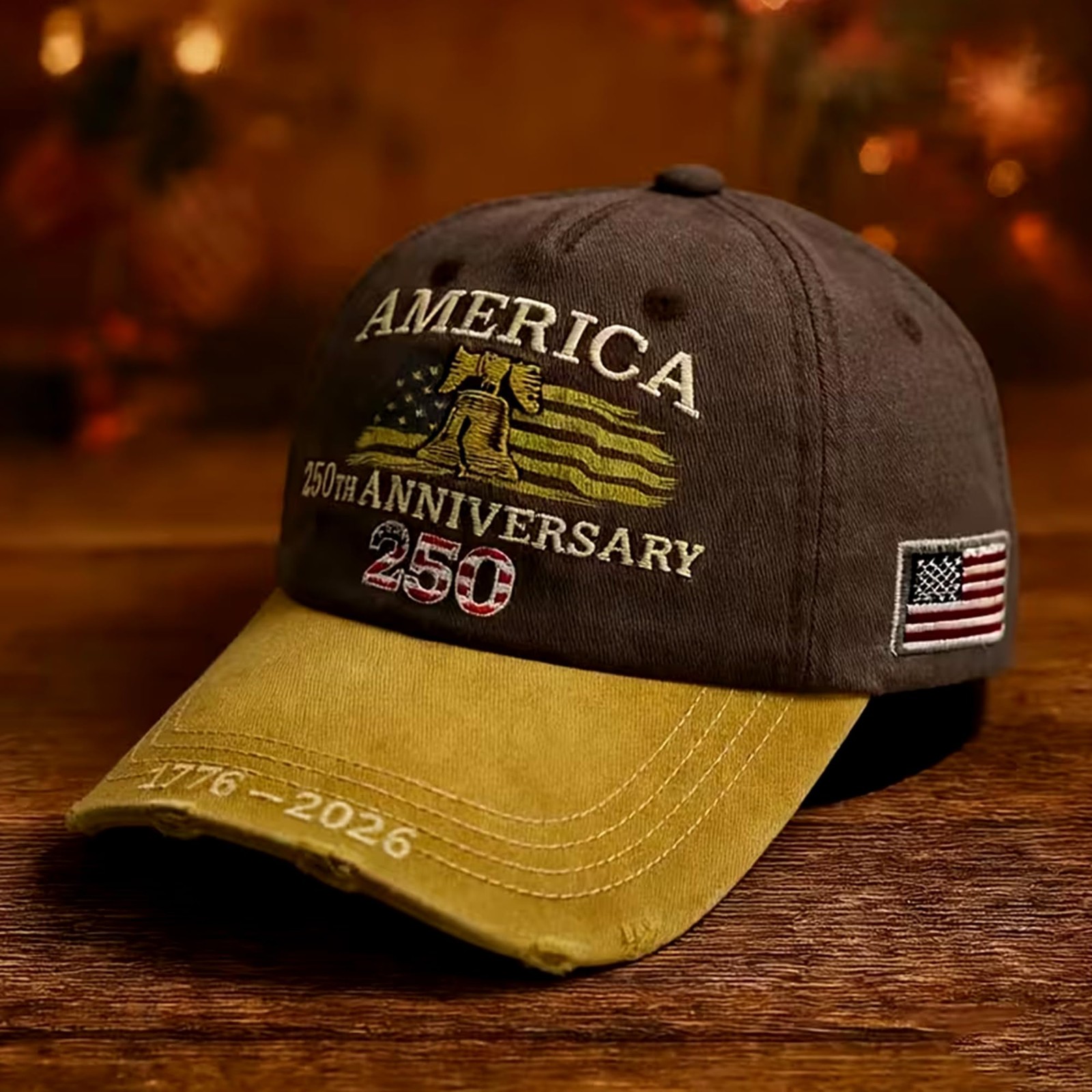 250th US 1776-2026 Anniversary Cap, Embroidered Adjustable Patriotic Baseball... gallery