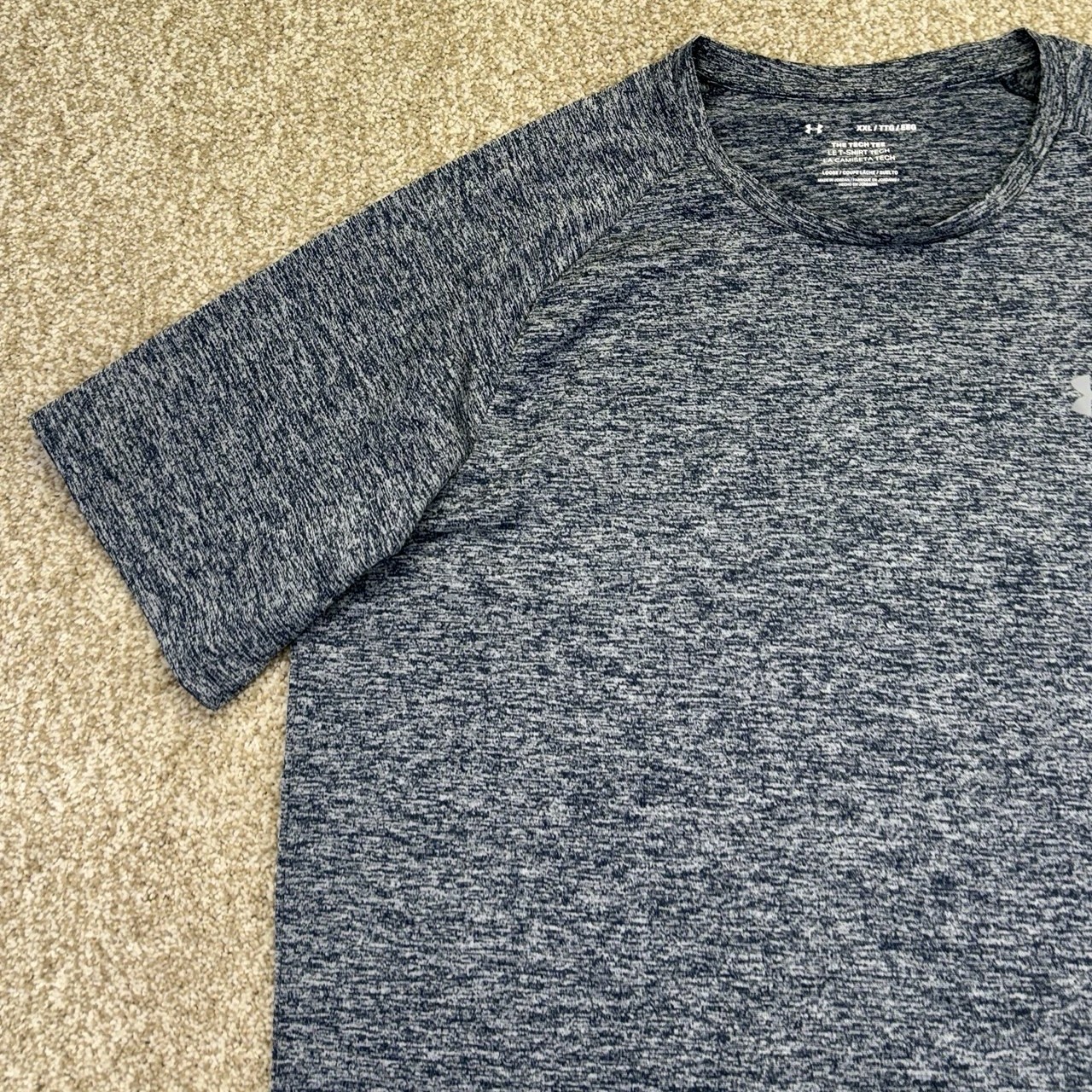Under Armour The Tech Tee Shirt Mens 2XL XXL Blue Short Sleeve Raglan 1326413 gallery