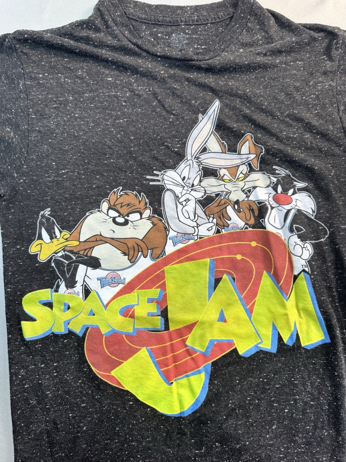 Vintage 90's Space Jam Tshirt Black Size Small S Looney Tunes gallery