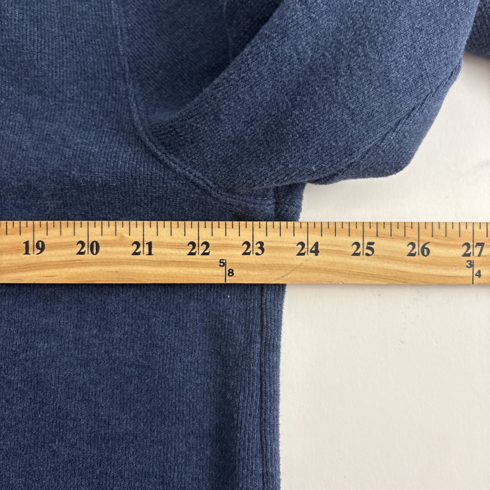 Polo Ralph Lauren Mens Jacket Shirt Size Large Blue 1/4 Zip Pull Over Casual gallery