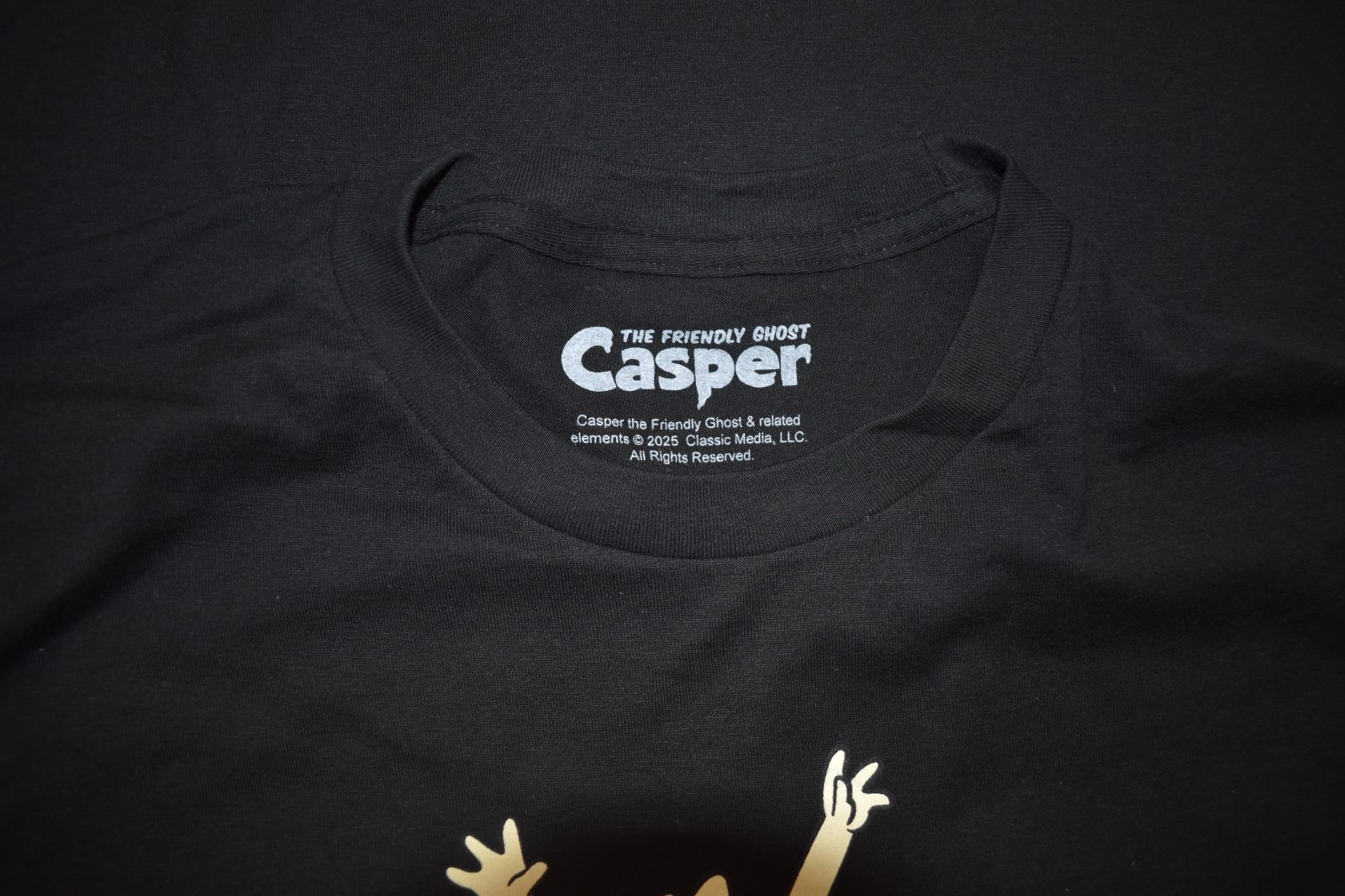 Casper the Friendly Ghost Devil Costume Mens Cartoon Black Shirt New Large gallery