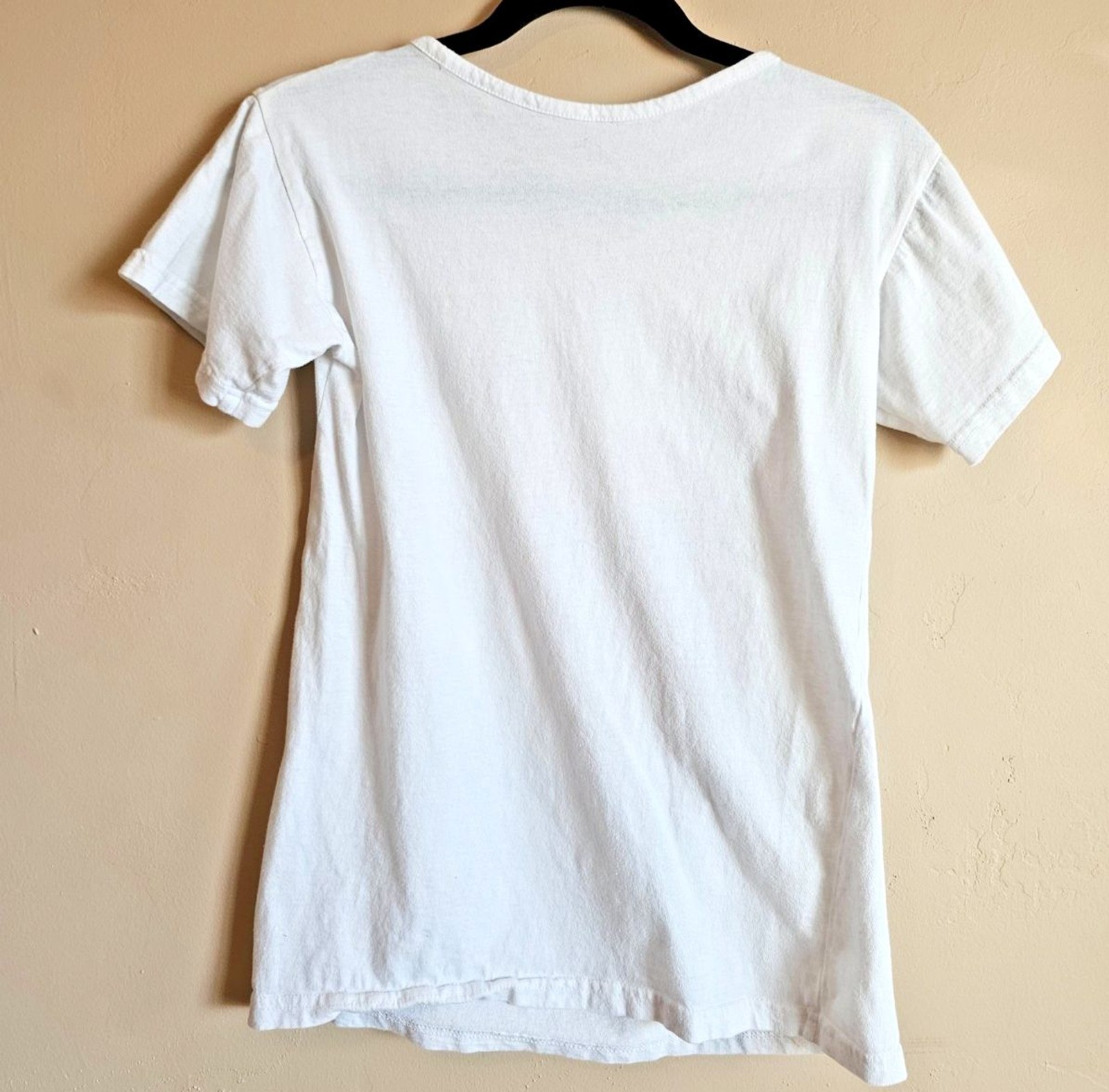 The Rolling Stones - white lace up T shirt North American Tour 1975 gallery