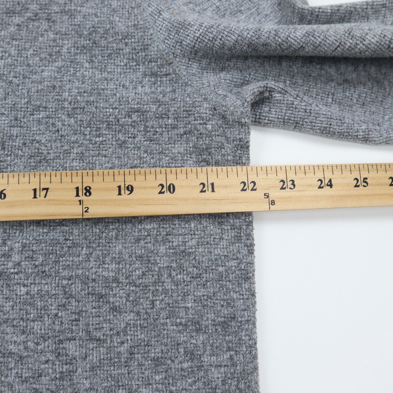 Members Mark Waffle Knit Crewneck Pullover Shirt Mens Large Gray Heritage Cotton gallery