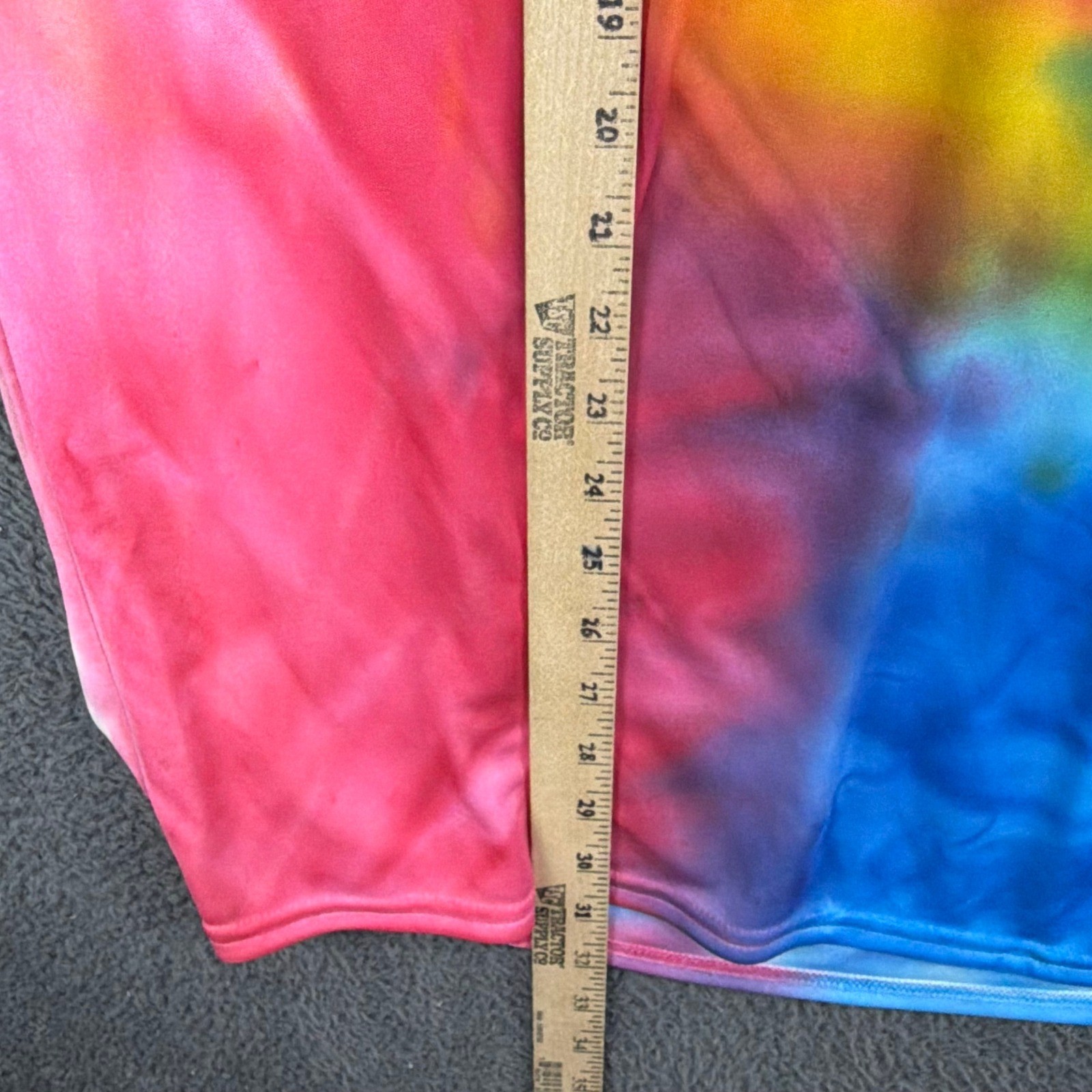 Port & Company Mens 2XL Tie Dye Thuggish Middle Finger Performance T-Shirt Multi gallery
