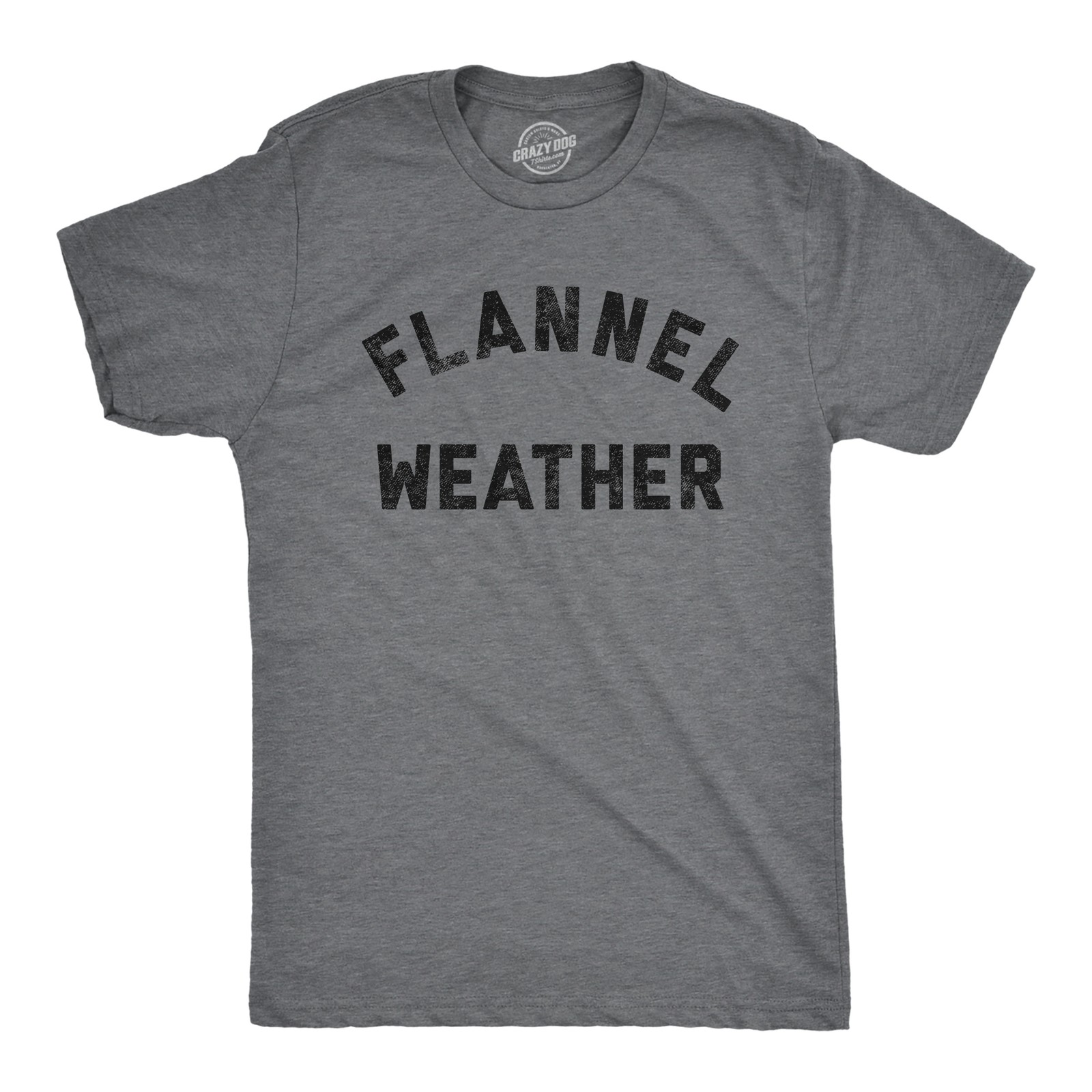 Mens Flannel Weather T Shirt Funny Sarcastic Winter Fall Autumn Graphic Tee for