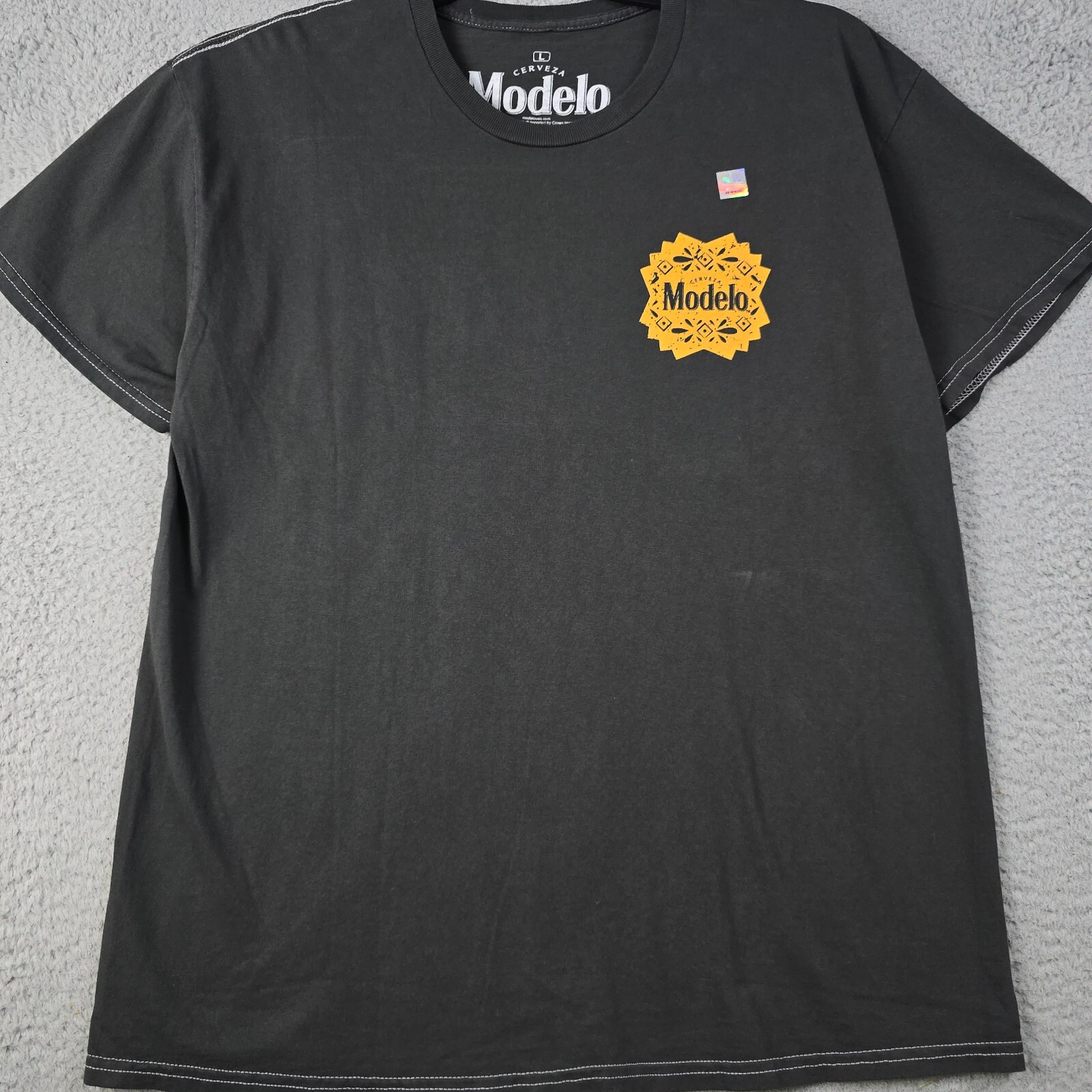 MODELO Beer SHIRT Mens Large L Black CERVEZA CASUAL Brew Mexican Lager Logo NWT gallery