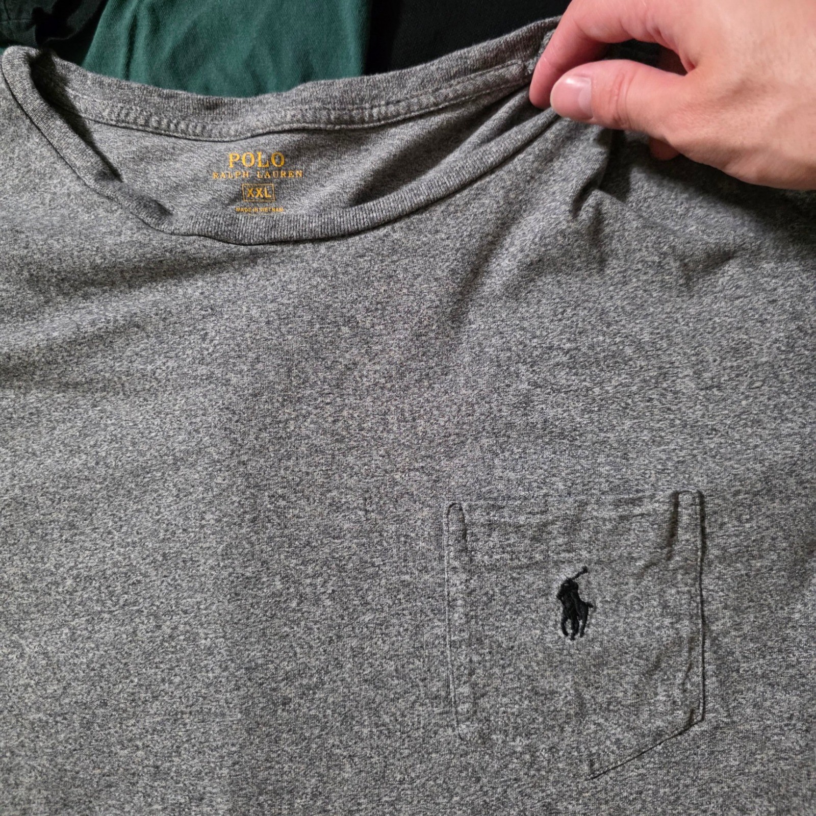 Ralph Lauren Mens XL x1 XXL T-Shirt Bundle Black Grey Green Orange Graphic Pony gallery