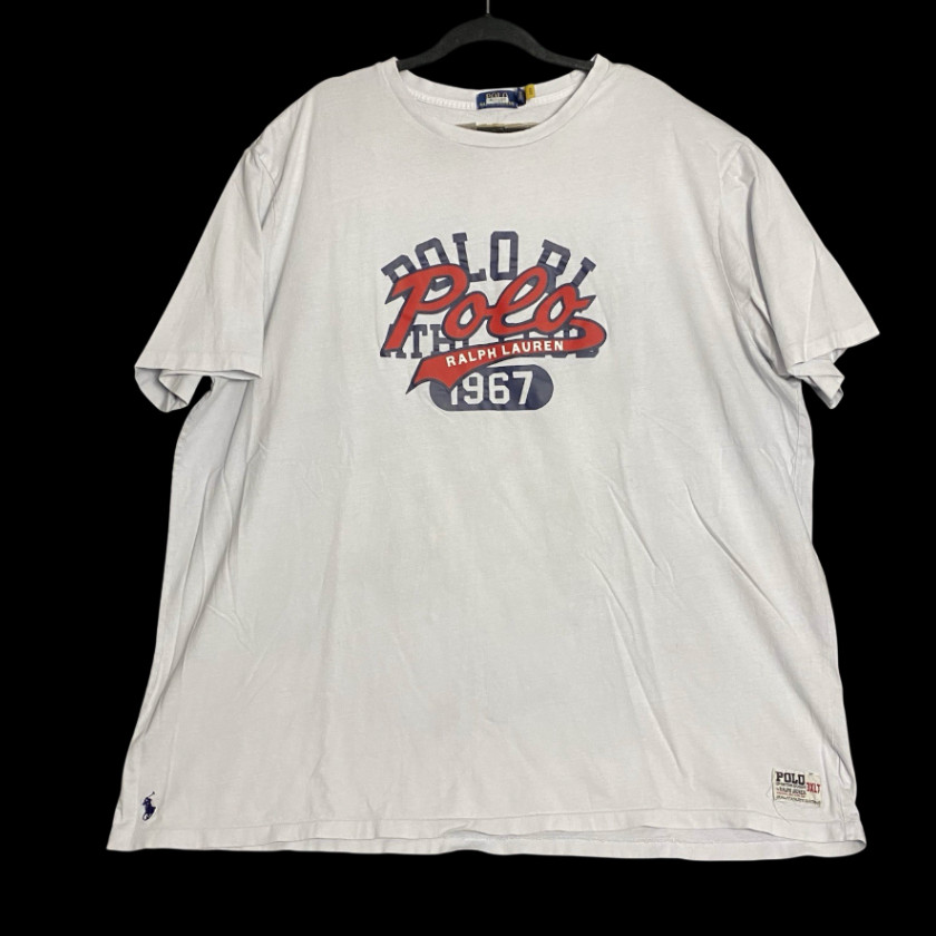 Polo Ralph Lauren 1967 Mens Blue Gray Short Sleeve Graphic Tee Shirt Size 3XLT gallery