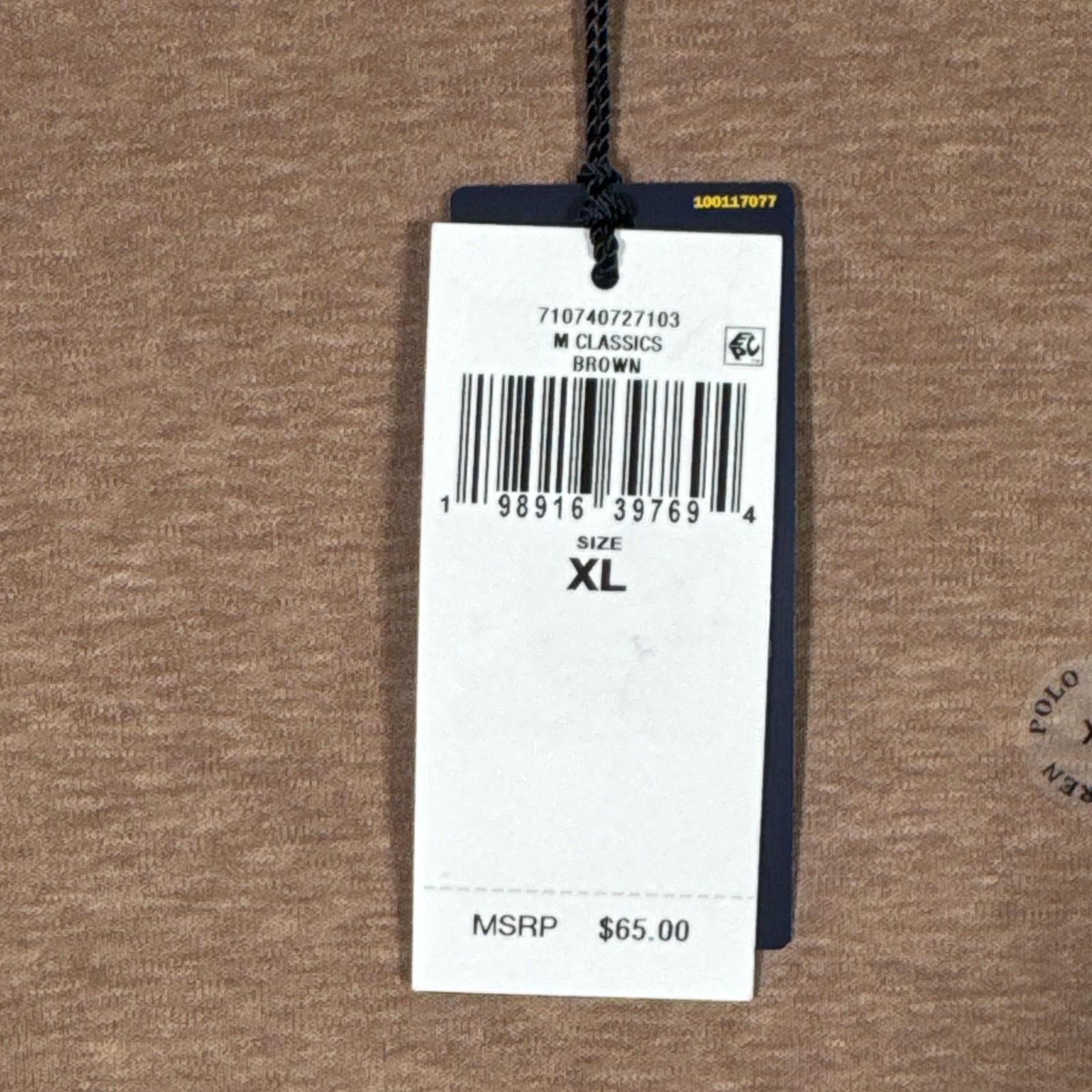 Polo Ralph Lauren Shirt Mens XL Brown Custom Slim Fit Classics Pony Logo Tee gallery