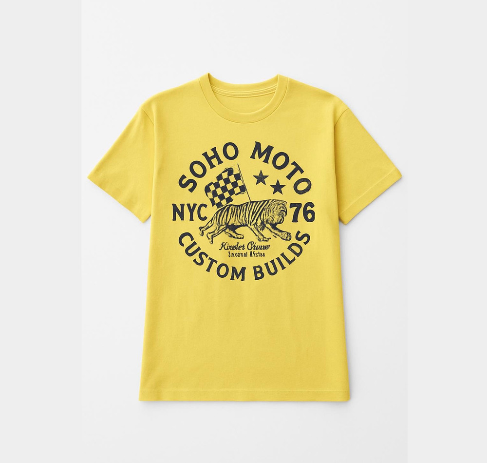 Kid Dangerous “Soho Moto NYC Custom Builds” Graphic Tee SZ M