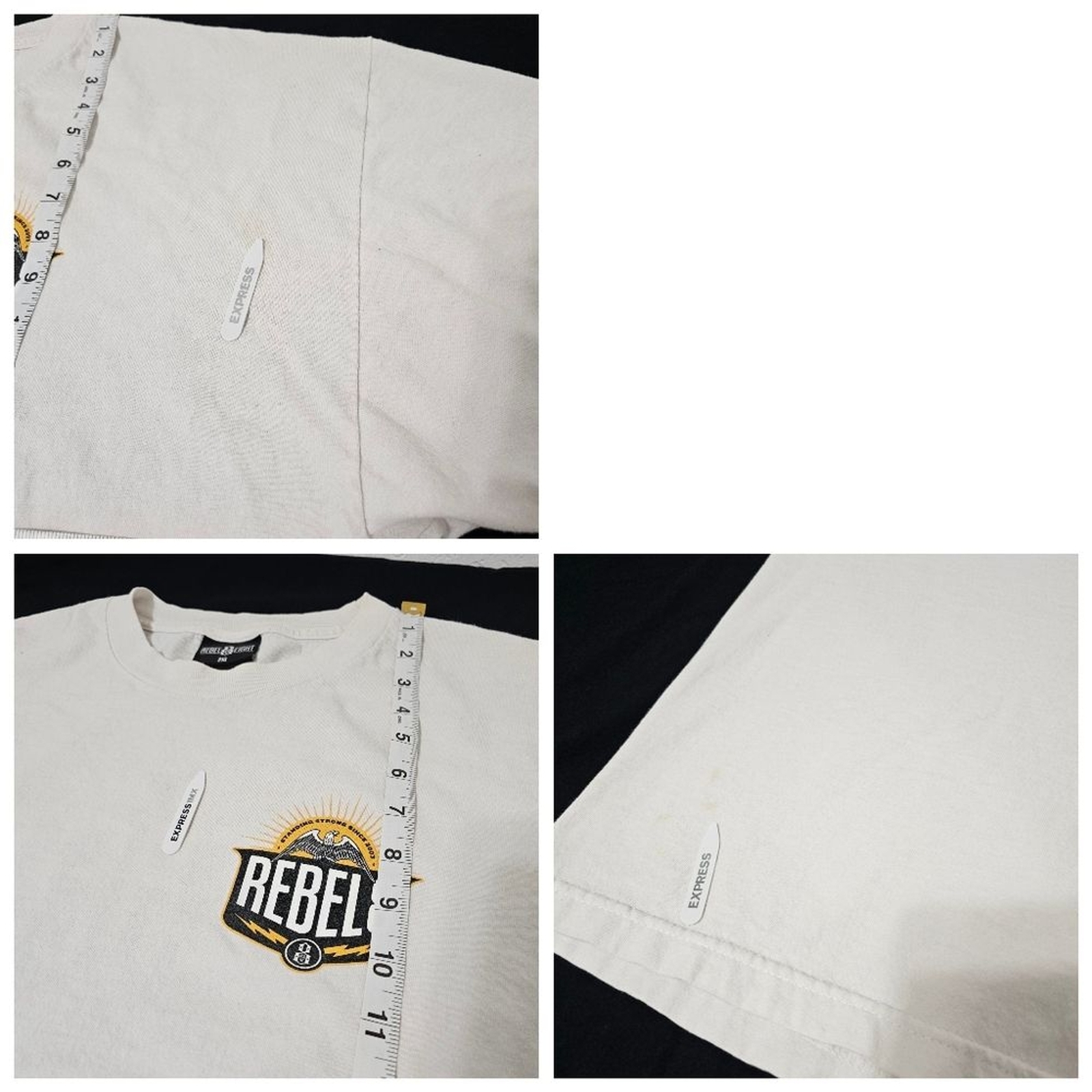 Rebel Eight White Men's T-Shirt 2xl gallery