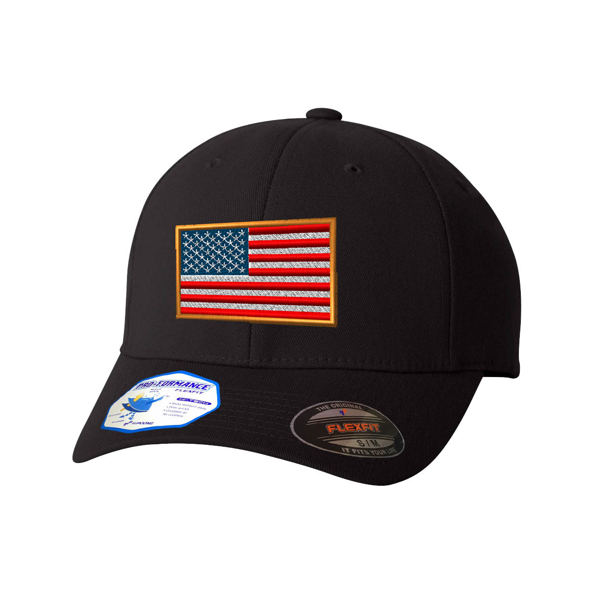 Flexfit Hats for Men & Women American Embroidery Polyester Dad Hat Baseball Cap gallery