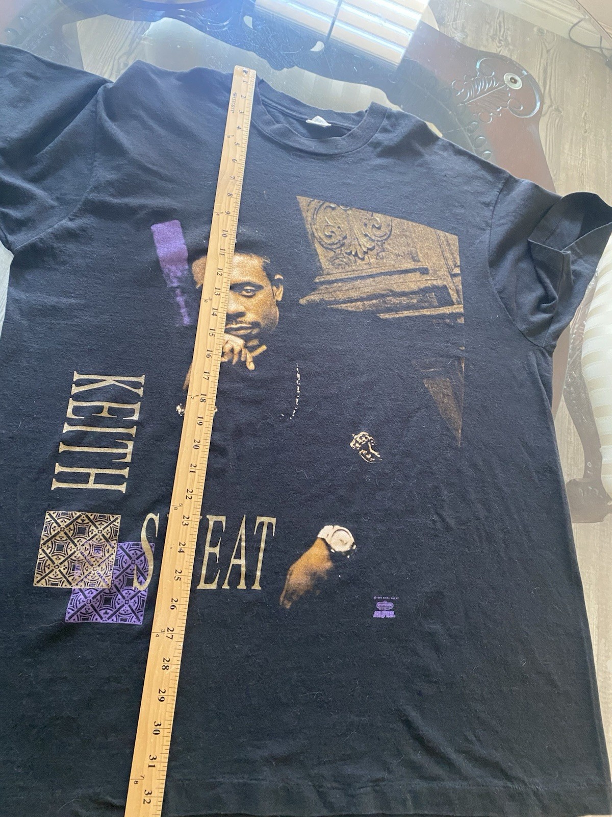 Vintage 90s 1991 Winterland Keith Sweat tour shirt R&B XXXL gallery