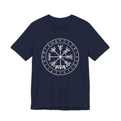 Vegvisir Runic Viking Compass T-Shirt | Norse Graphic Unisex Tee V4