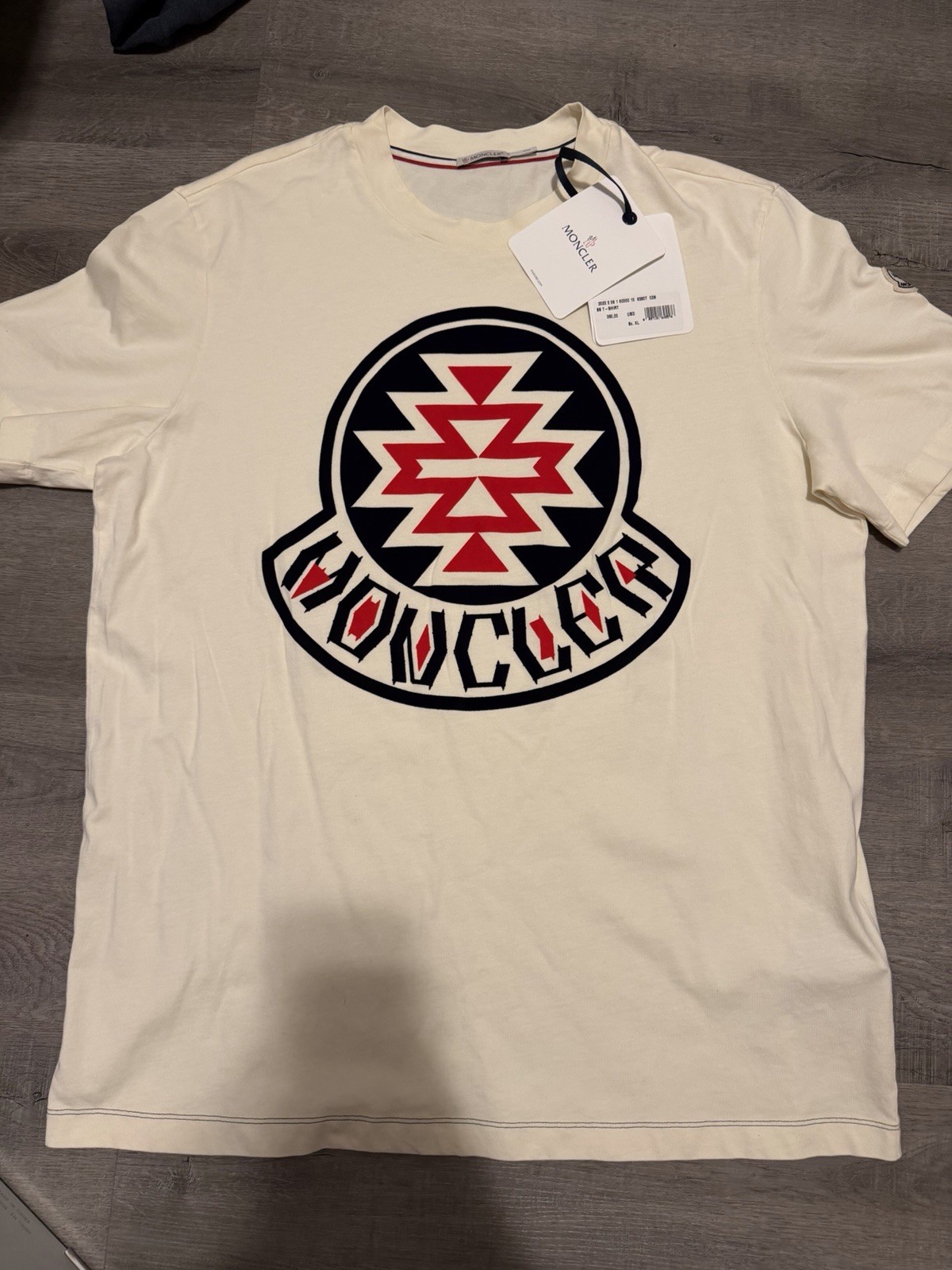 Moncler Maglia Cotton T Shirt Size XL Brand New With Tags Retail $360 gallery