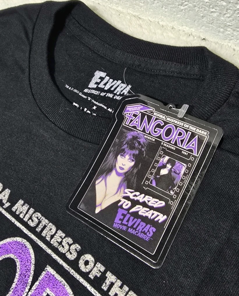Fangoria Elvira Movie Macabre Graphic T-Shirt NwT Mens SZ Large (Fang) gallery