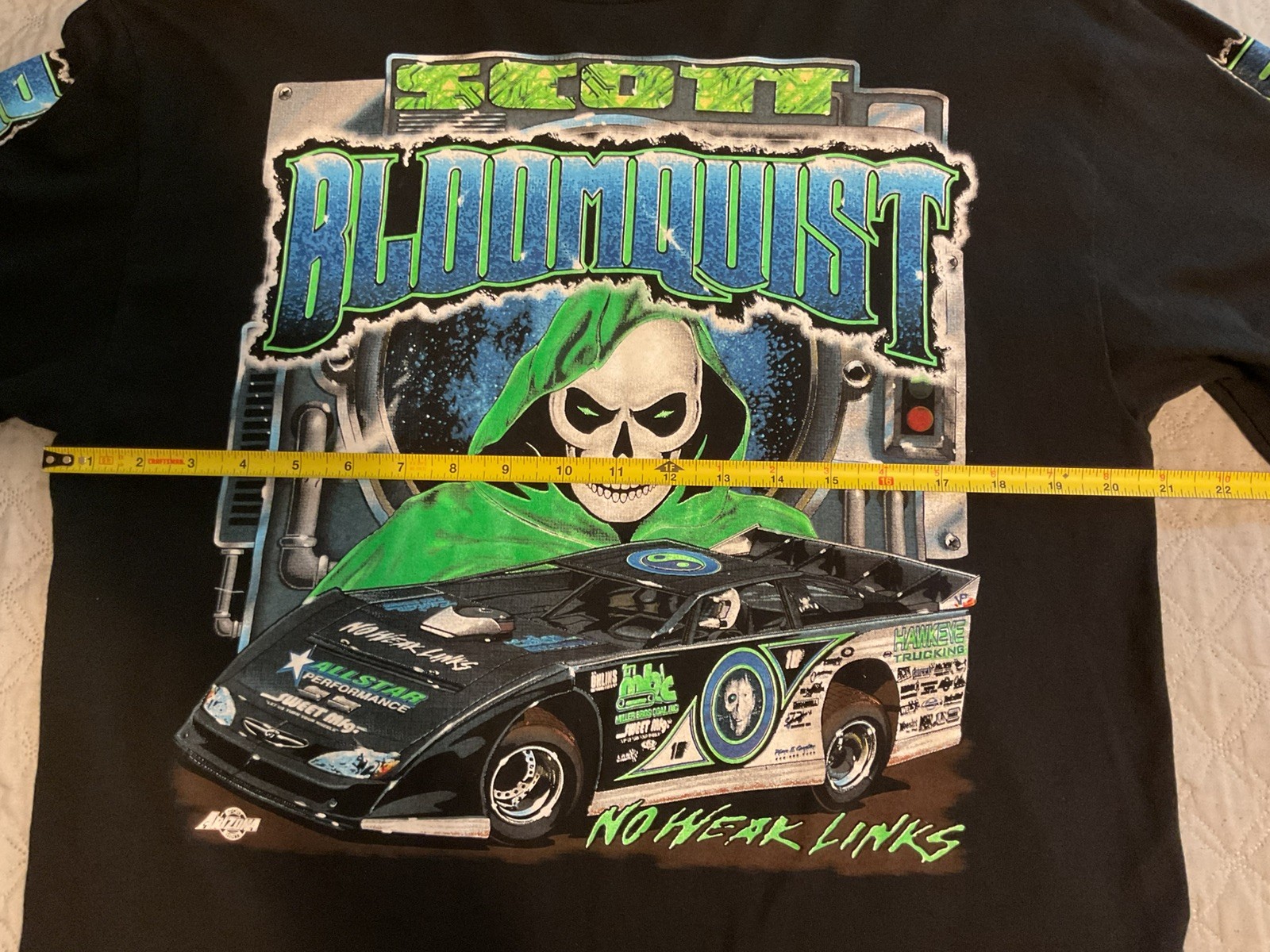 Scott Bloomquist Dirt Track Racing Long Sleeve Shirt No Weak Links L No Tag gallery