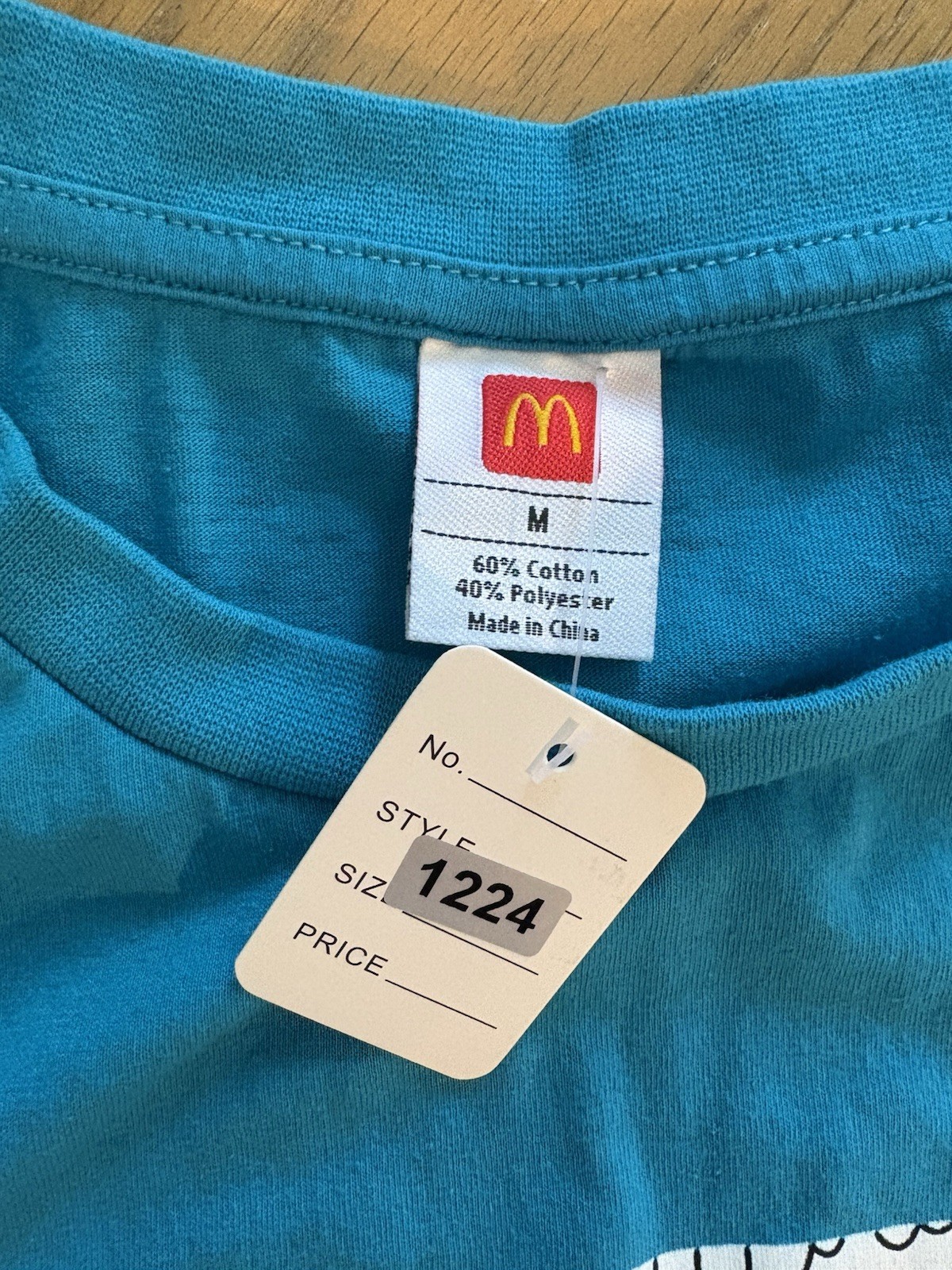 Graphic McDonald’s Sky blue T Shirt “The Collection “ Size M. Pre Owned. gallery