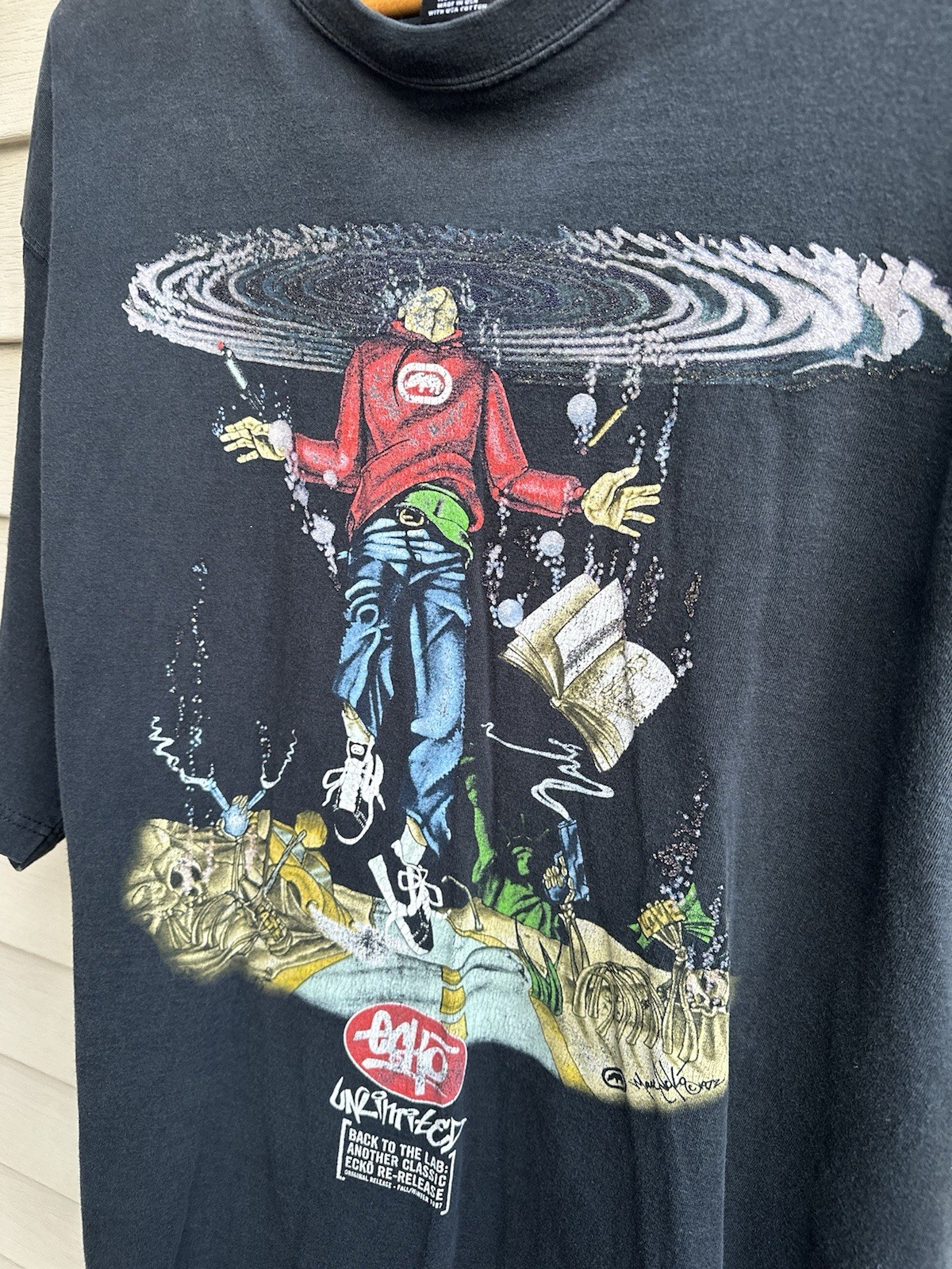 RARE Vintage 1997 Marc Ecko Unltd Fall/Winter Collection Graffiti Shirt XXL gallery