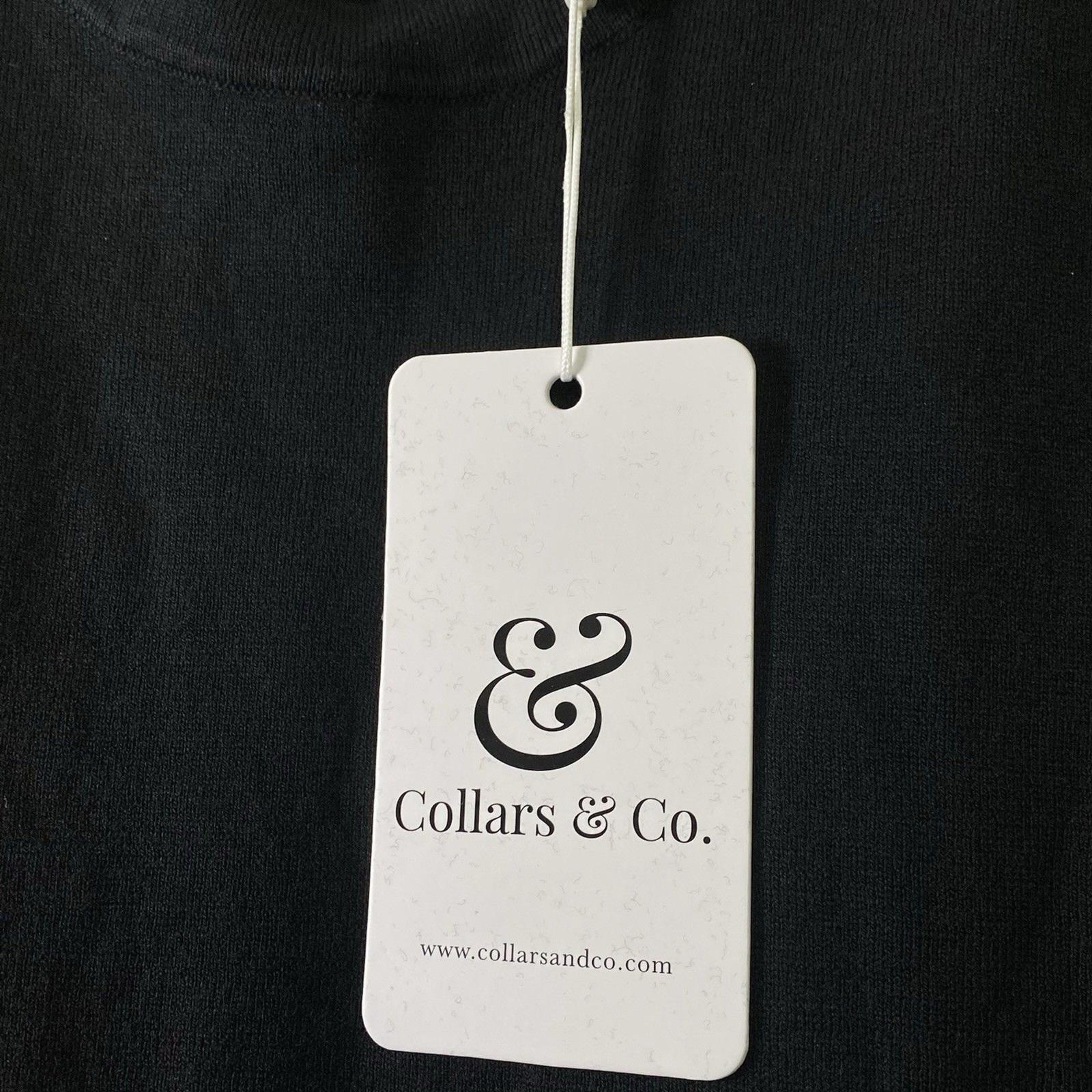 Collars & Co T-Shirt Mens S Black Cotton Silk Quiet Luxury Touch Lucca Tee NWT gallery