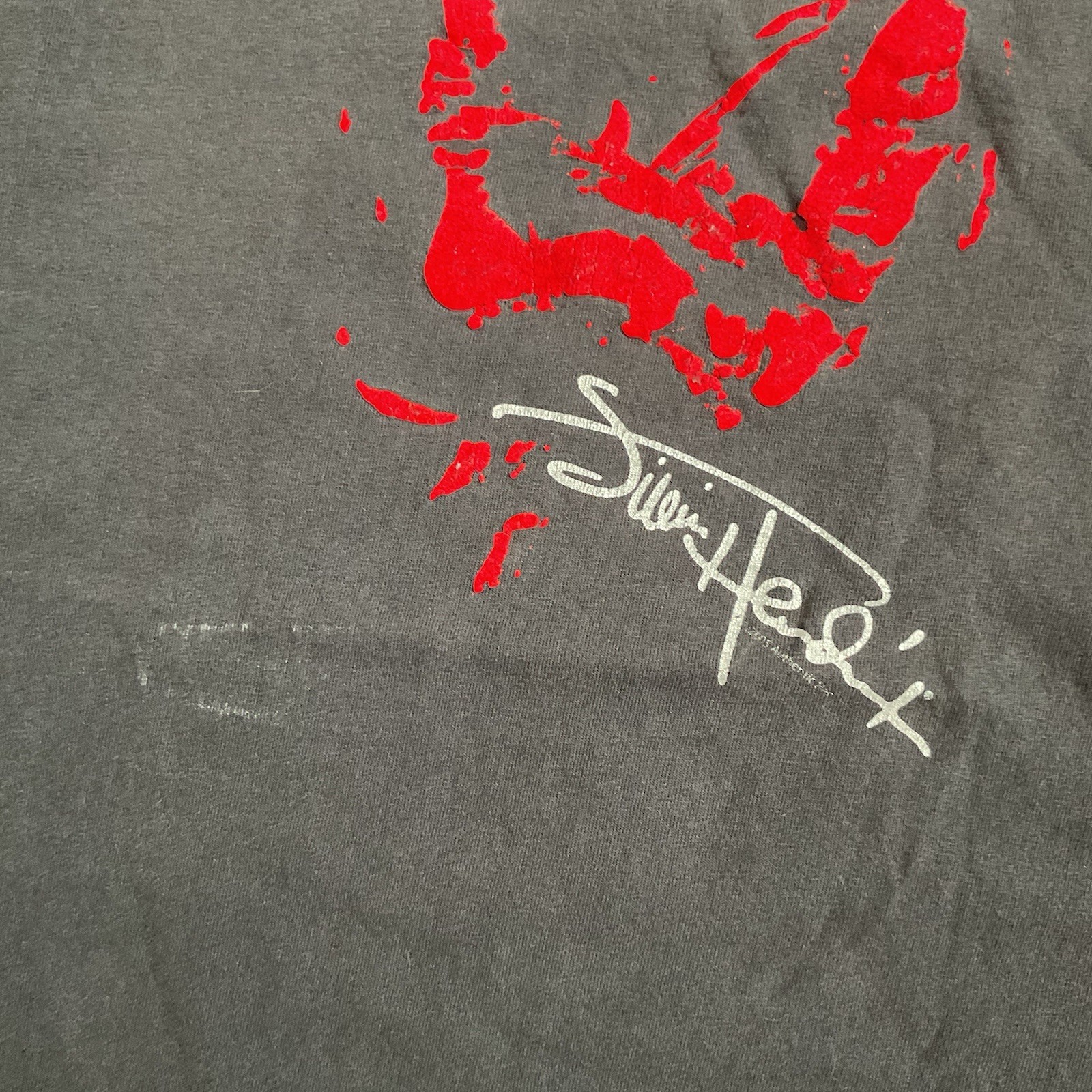Jimi Hendrix Crew Neck Tee Shirt With Red Graphic gallery