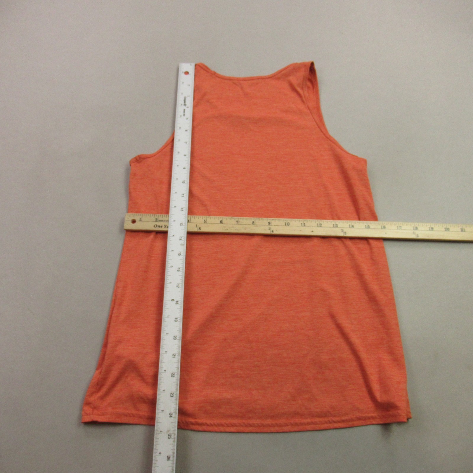 Patagonia Shirt Mens Small Sleeveless Crew Neck Workout Lightweight Orange gallery