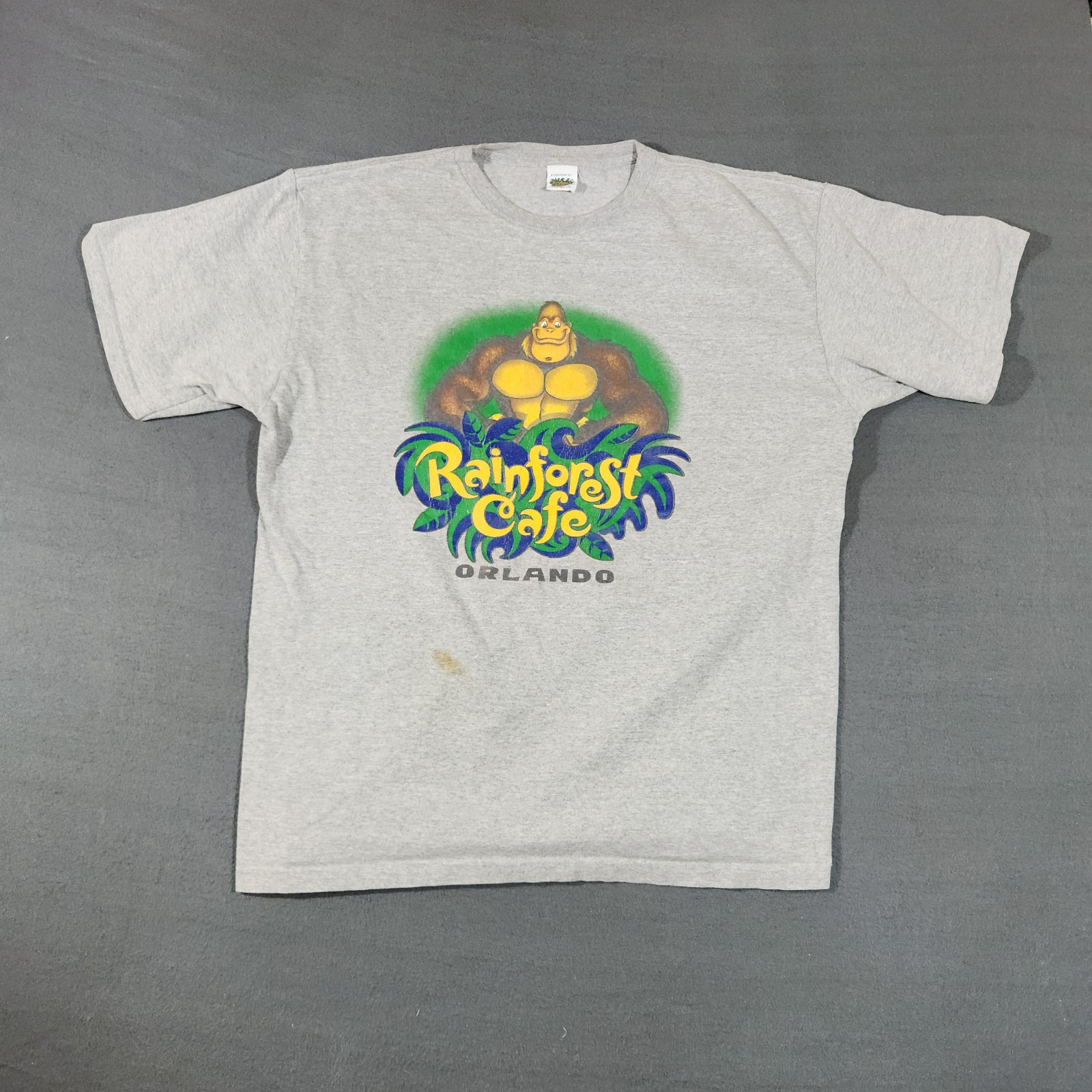 Vintage Rainforest Cafe Orlando Mens Shirt Size XL Gray Ape Gorilla gallery