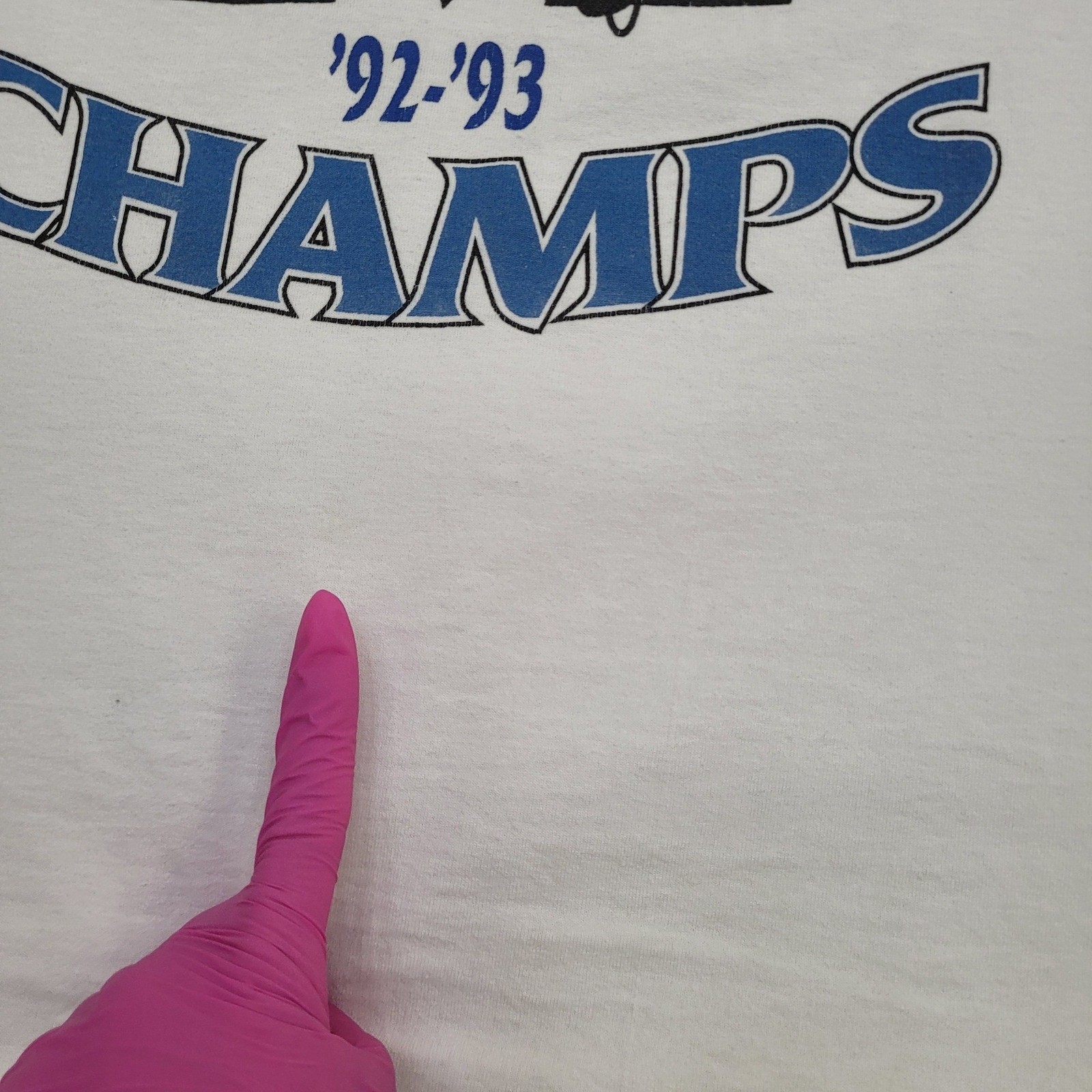 Vintage 1993 JERZEES Shirt M/L 21x27 National Championship gallery