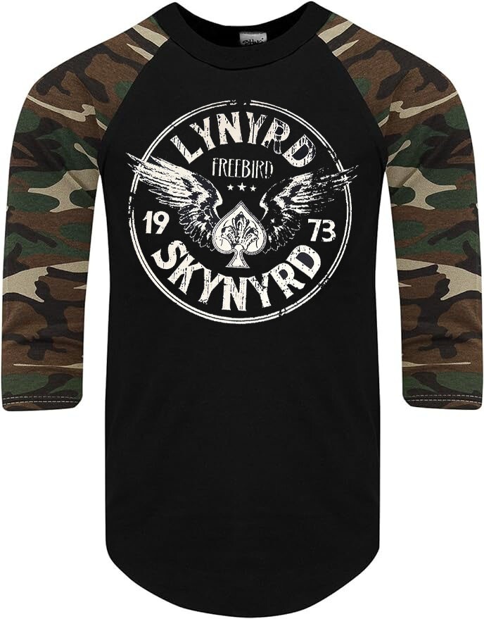 LYNYRD SKYNYRD CIRCLE PUNK ROCK SHIRT RAGLAN 3/4 SLEEVE (Multiple Variations) gallery