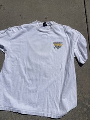 Vintage No Fear x Pro Exotics Tee — Signed by Chad Zuber #91 Steelers — XXL