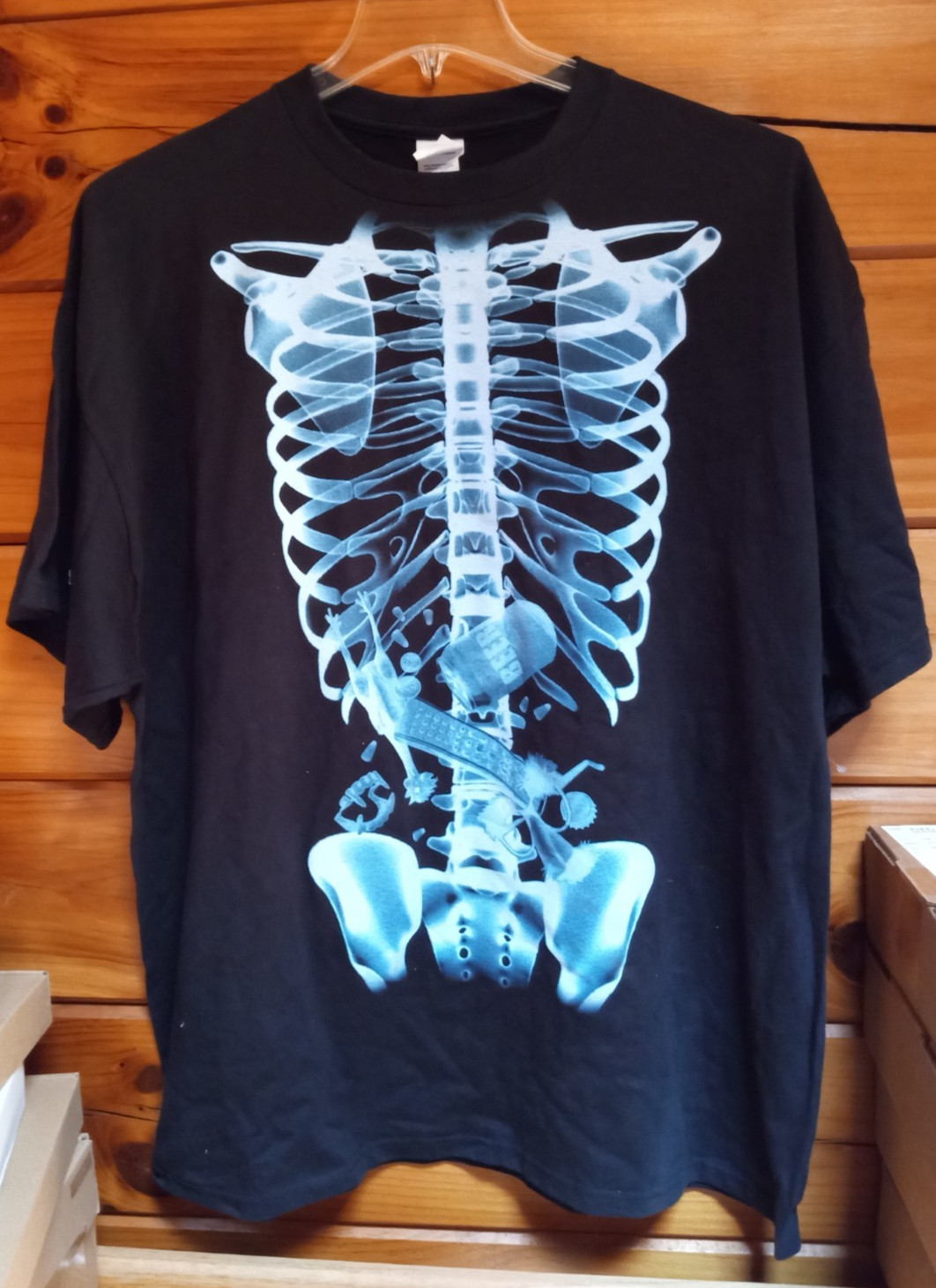 Delta Pro Weight X-RAY T-SHIRT Adult 2X, 100% Preshrunk Cotton, Black gallery