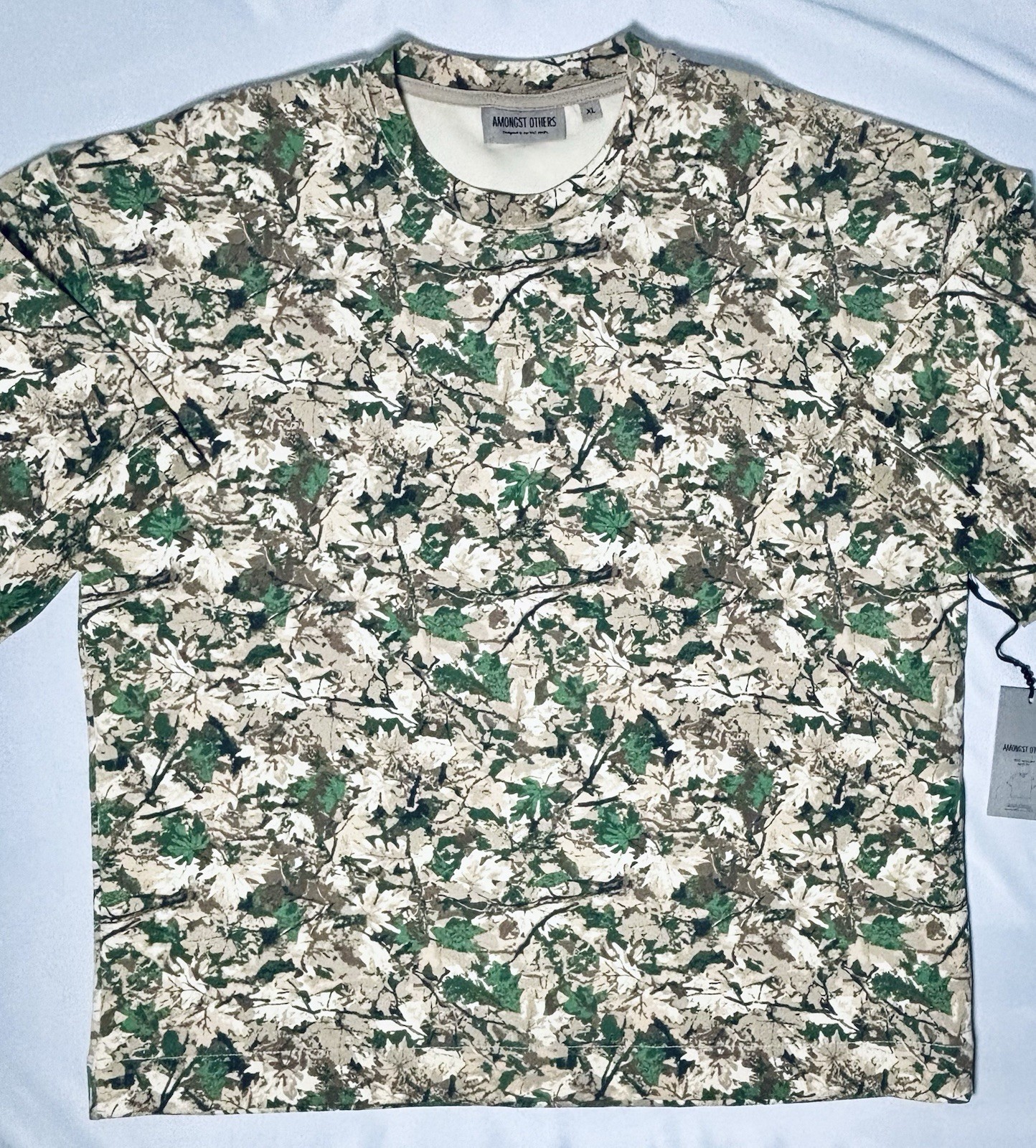 Amongst Others Drop Shoulder Boxy Fit Short Sleeve Shirt Camo Men’s X-Large NWT