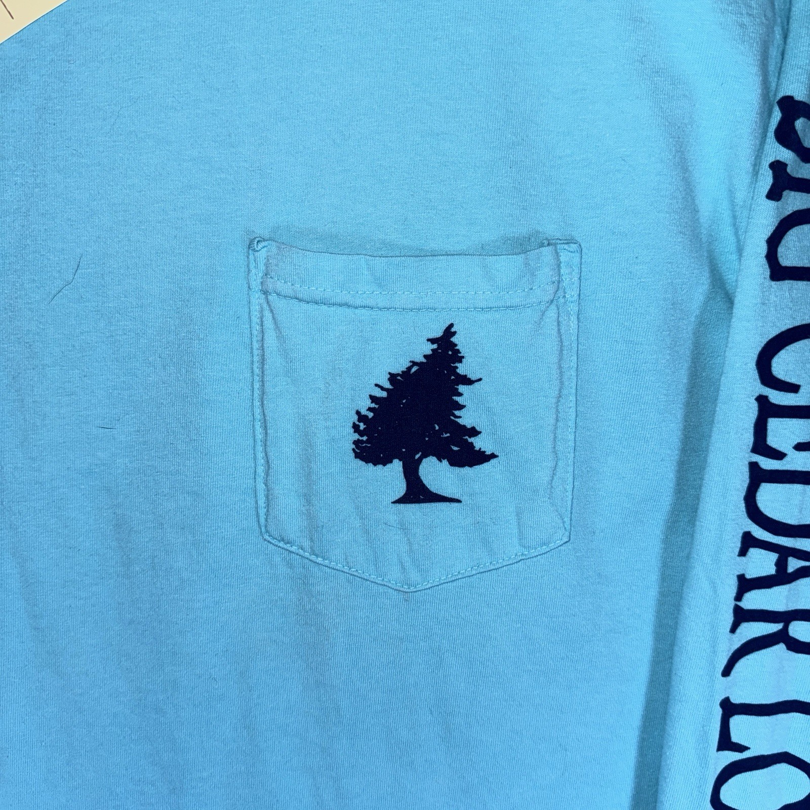 Comfort Colors Long Sleeve Pocket T-shirt 4410 Large Big Cedar Lodge NWT gallery