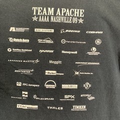 Apache Helicopter T Shirt Adult Medium AAAA Nashville 09 Black