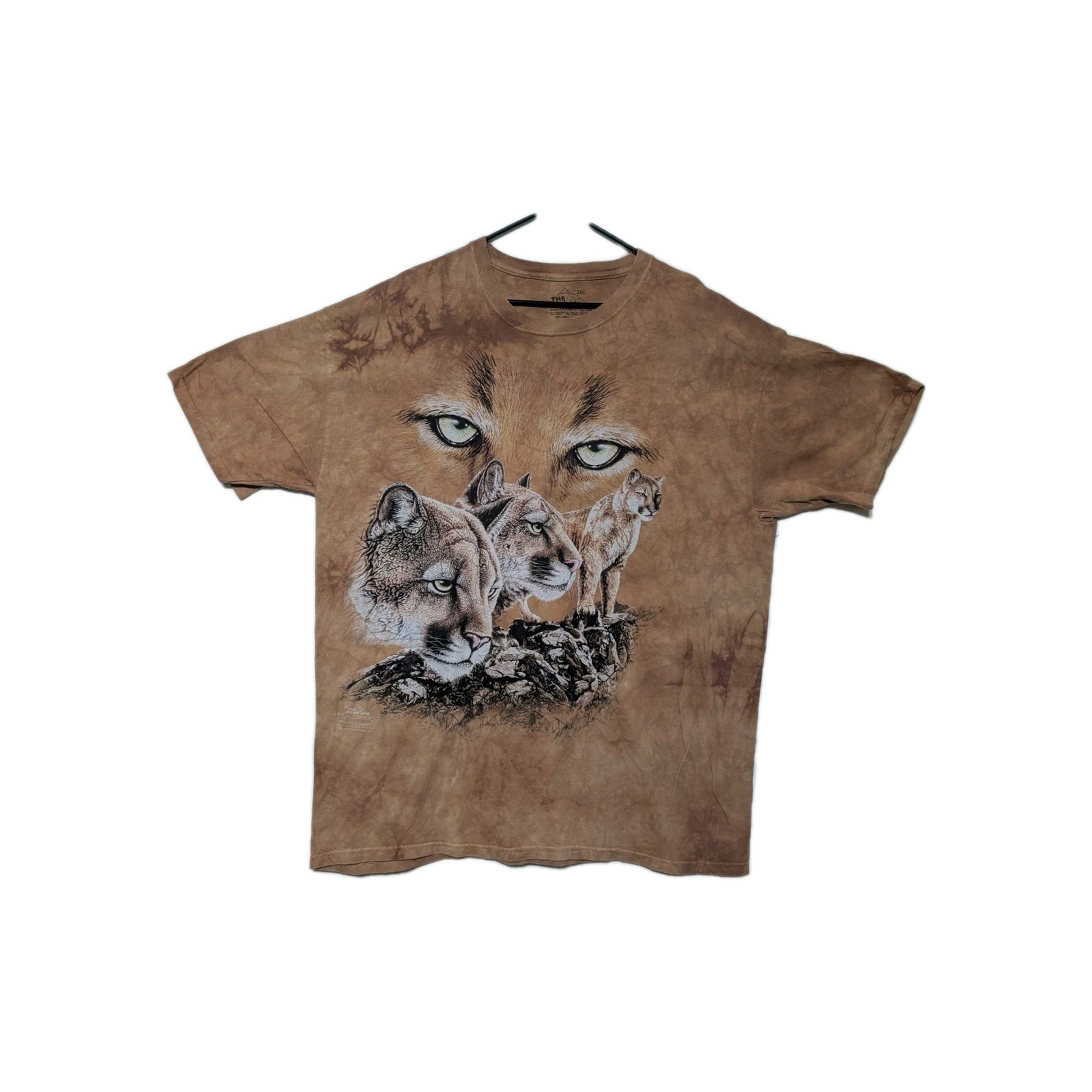 The Mountain Mens T-shirt Brown "Find 10 Cougars" Retired Logo 2XL #6103 gallery