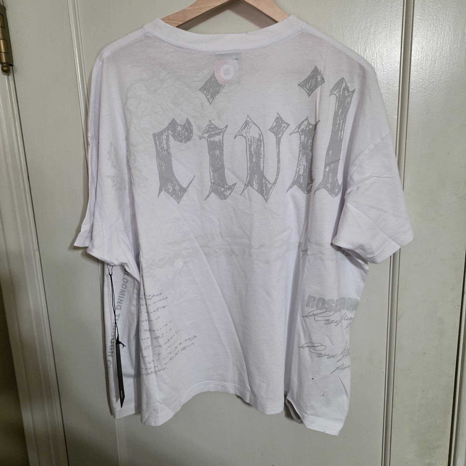 Civil Regime Star Wars Chewbacca Oversized Tee Size XL White gallery